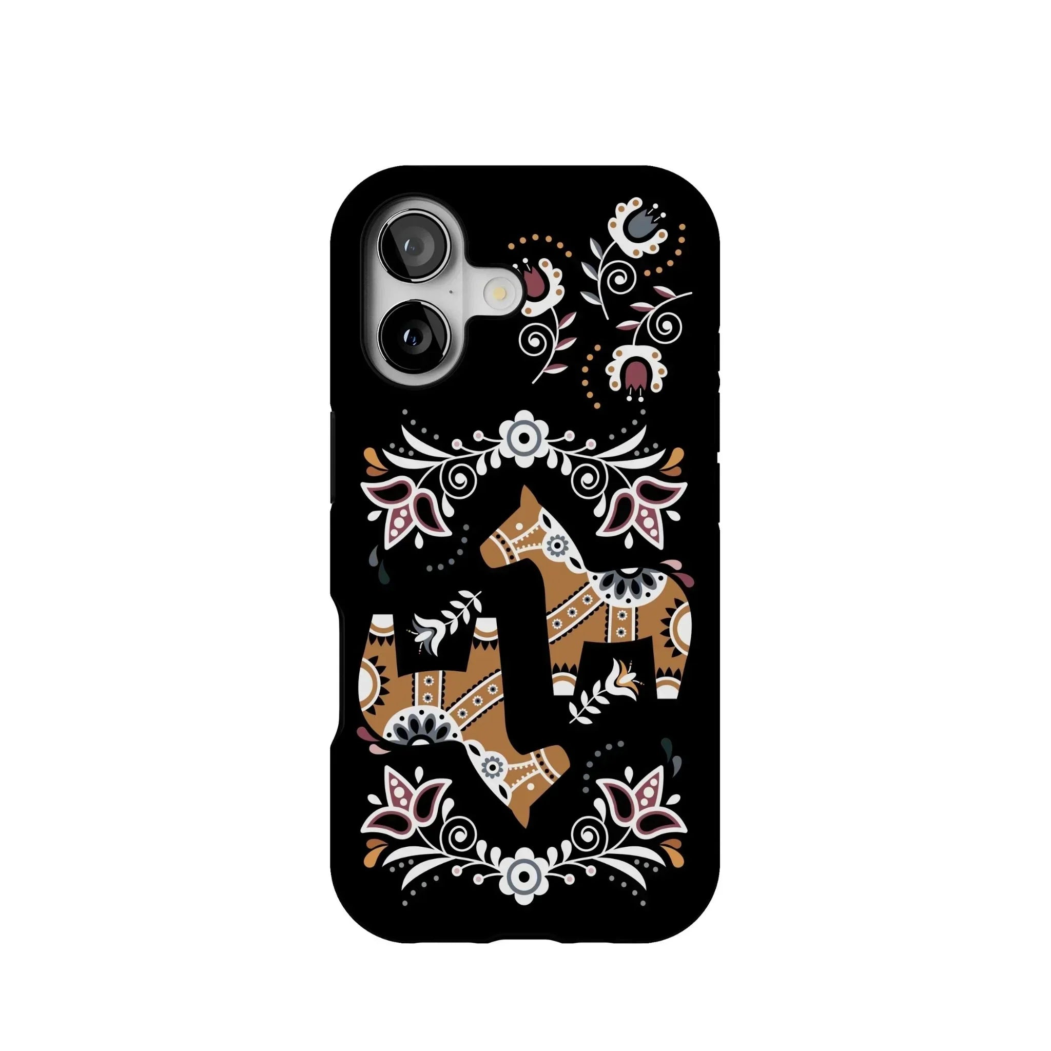 Swedish Dala Horse Tough MagSafe iPhone Case - The Global Wanderer