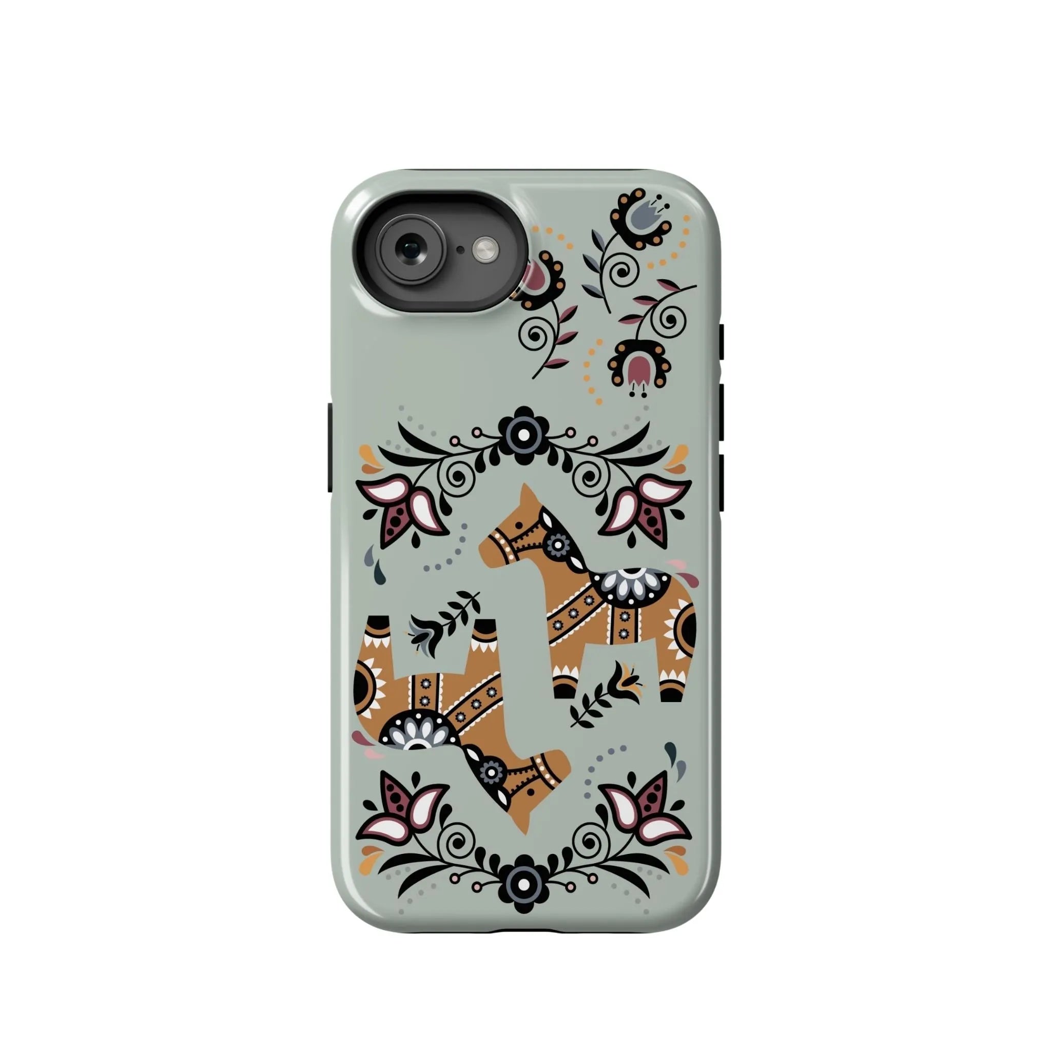 Swedish Dala Horse Tough iPhone® Case - The Global Wanderer
