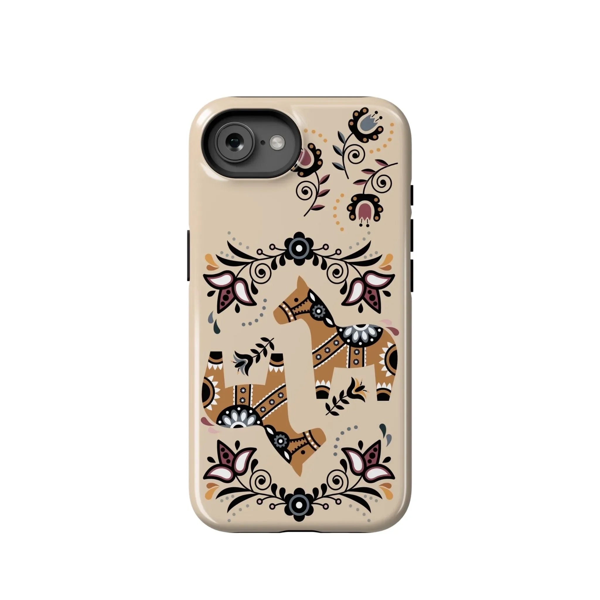 Swedish Dala Horse Tough iPhone® Case - The Global Wanderer