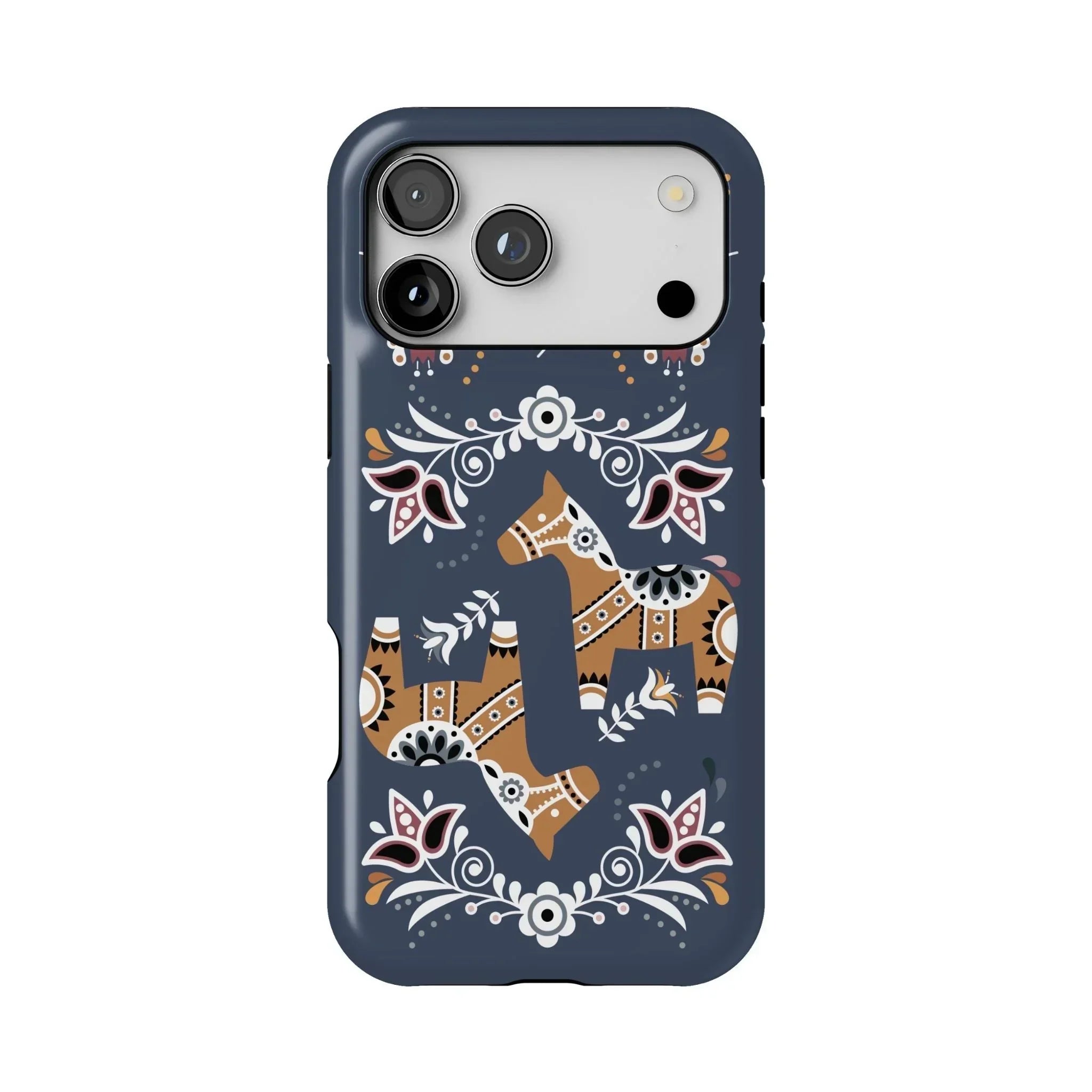 Swedish Dala Horse Tough MagSafe iPhone Case - The Global Wanderer