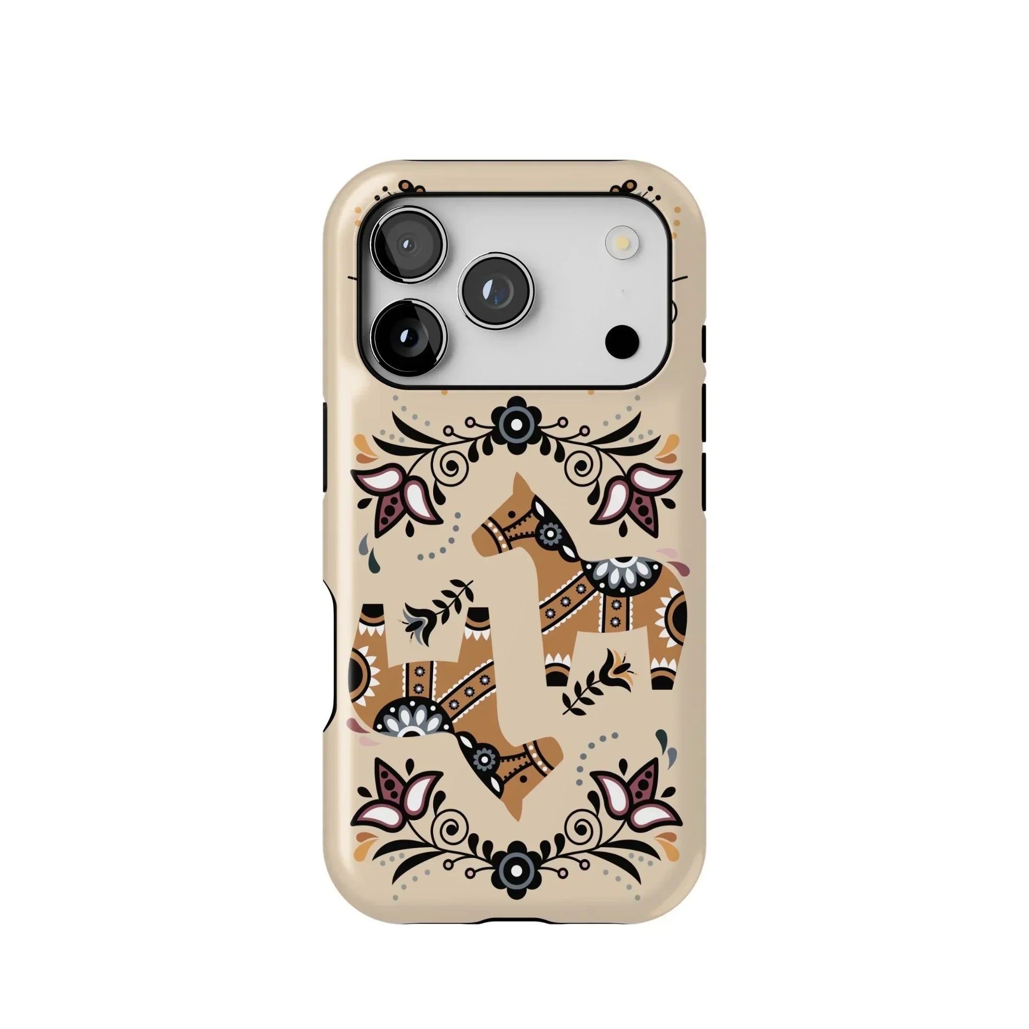 Swedish Dala Horse Tough MagSafe iPhone Case - The Global Wanderer
