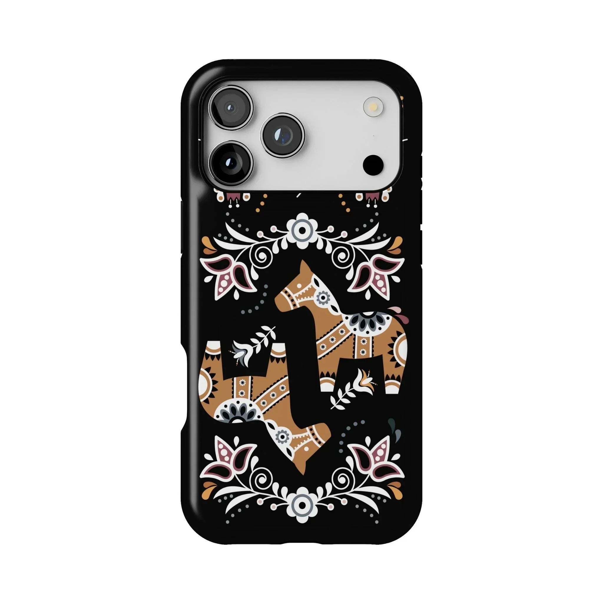 Swedish Dala Horse Tough MagSafe iPhone Case - The Global Wanderer