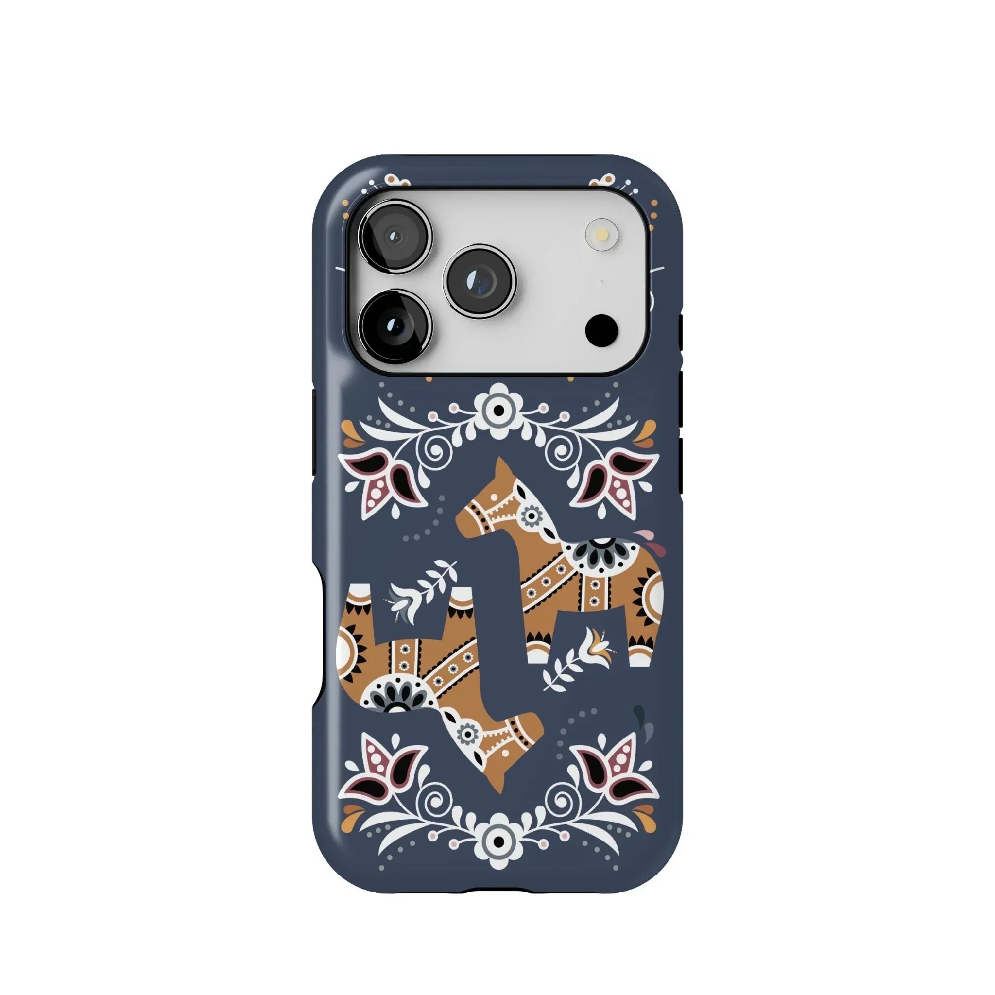 Swedish Dala Horse Tough MagSafe iPhone Case - The Global Wanderer