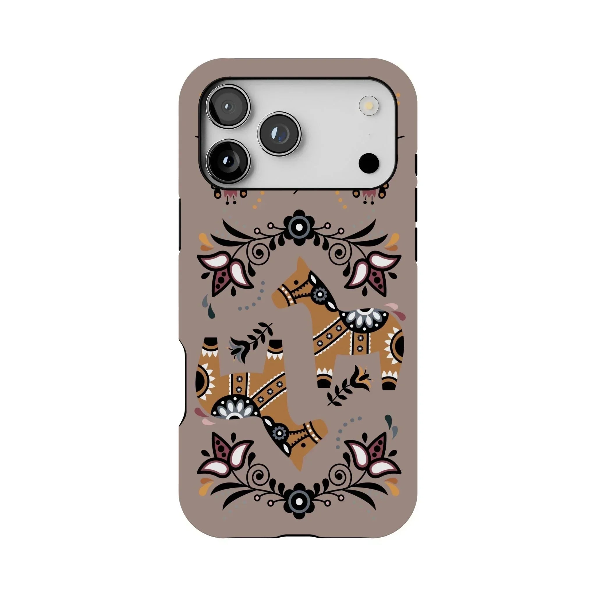 Swedish Dala Horse Tough MagSafe iPhone Case - The Global Wanderer