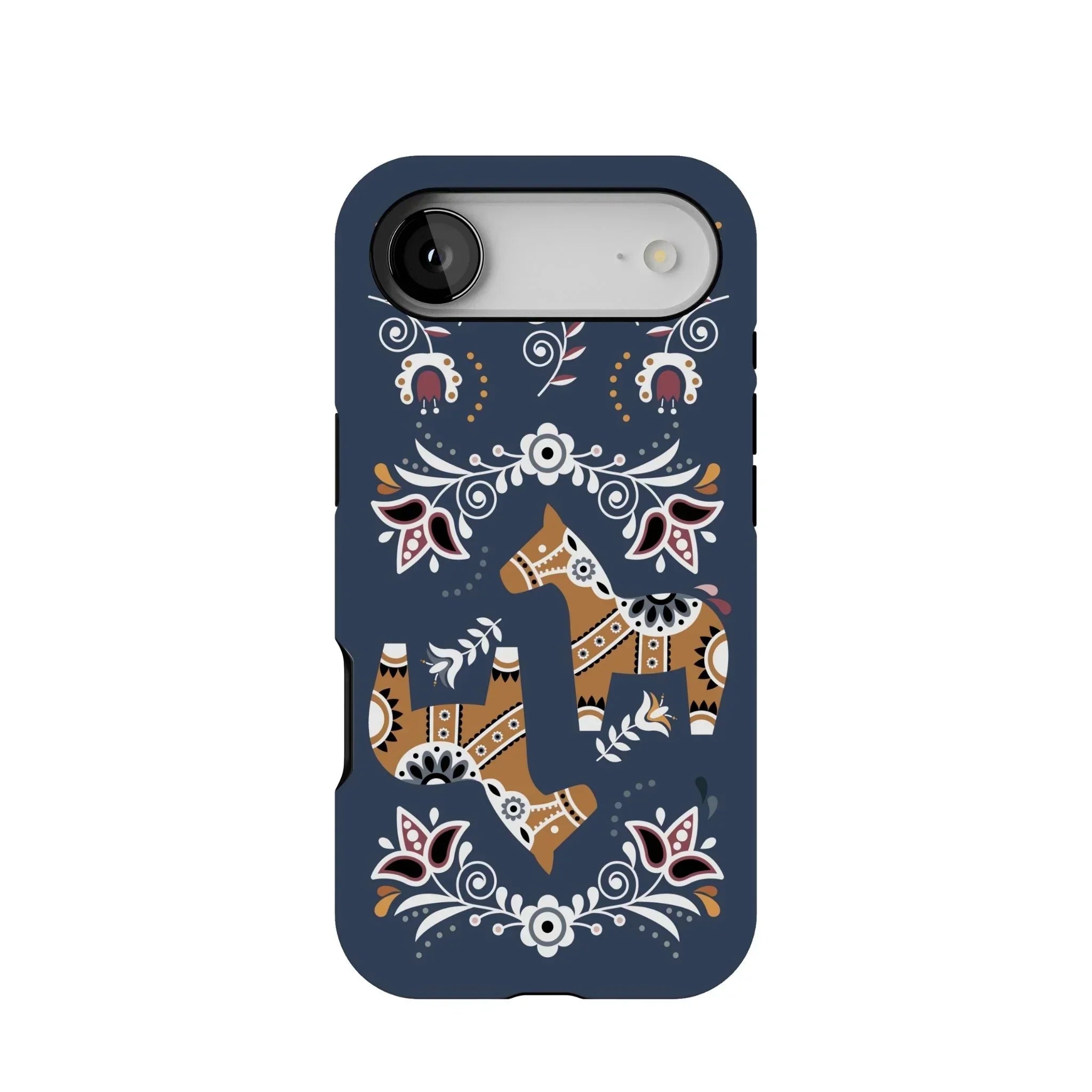 Swedish Dala Horse Tough MagSafe iPhone Case - The Global Wanderer