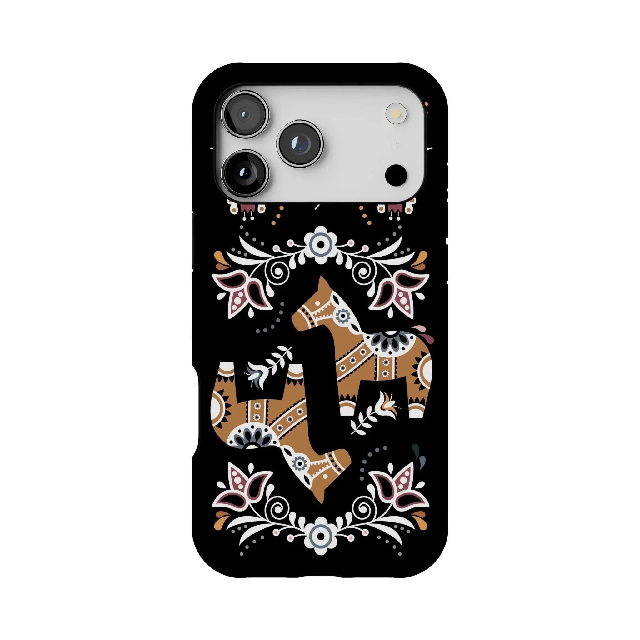 Swedish Dala Horse Tough MagSafe iPhone Case - The Global Wanderer