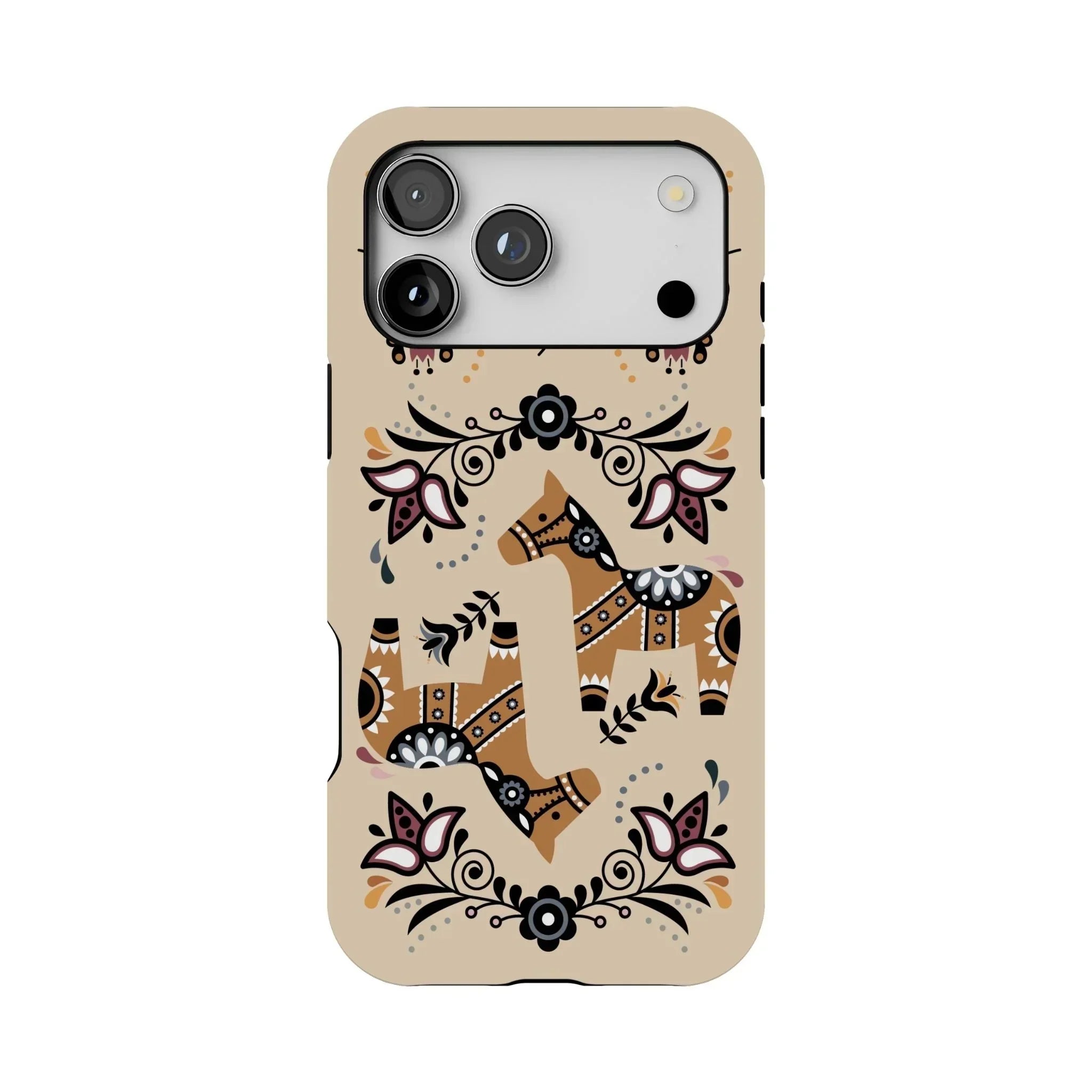 Swedish Dala Horse Tough MagSafe iPhone Case - The Global Wanderer