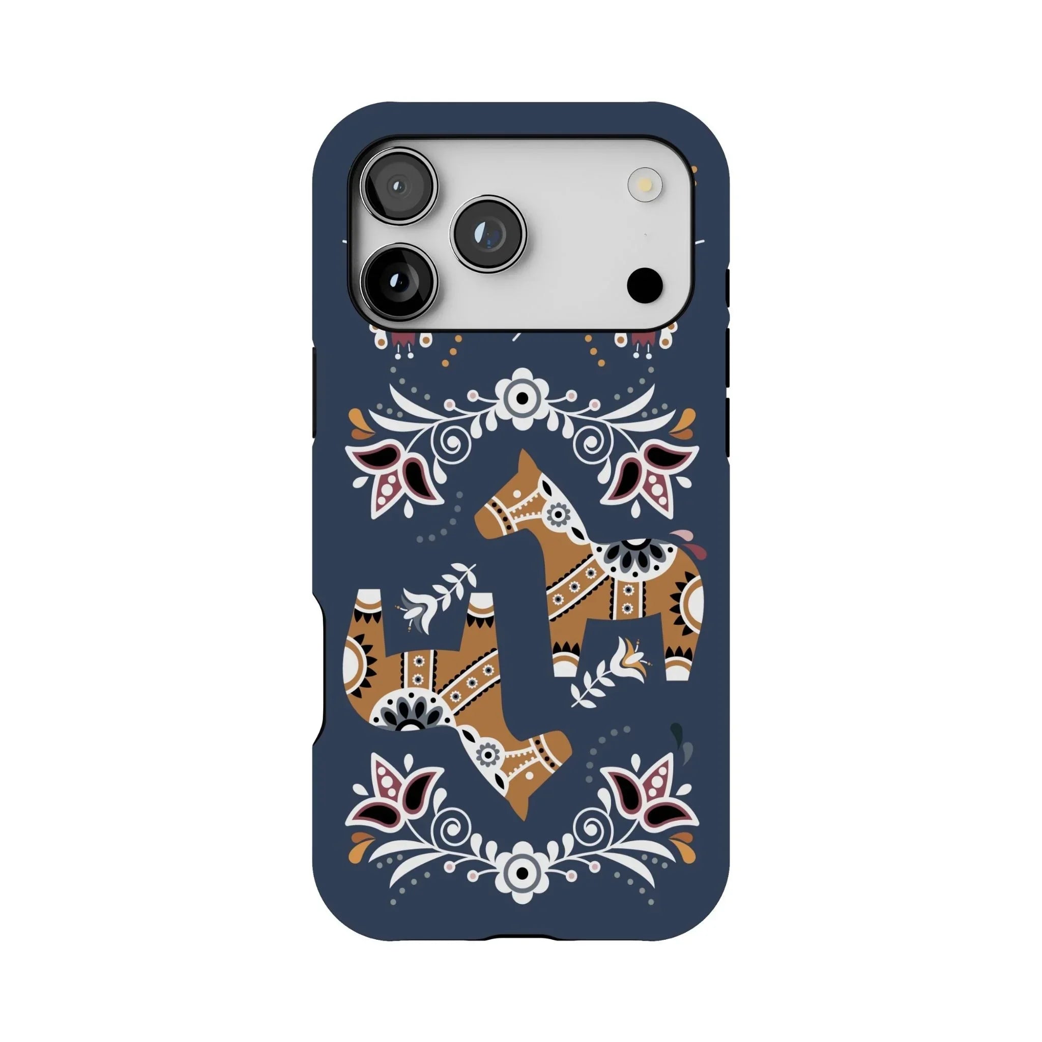 Swedish Dala Horse Tough MagSafe iPhone Case - The Global Wanderer