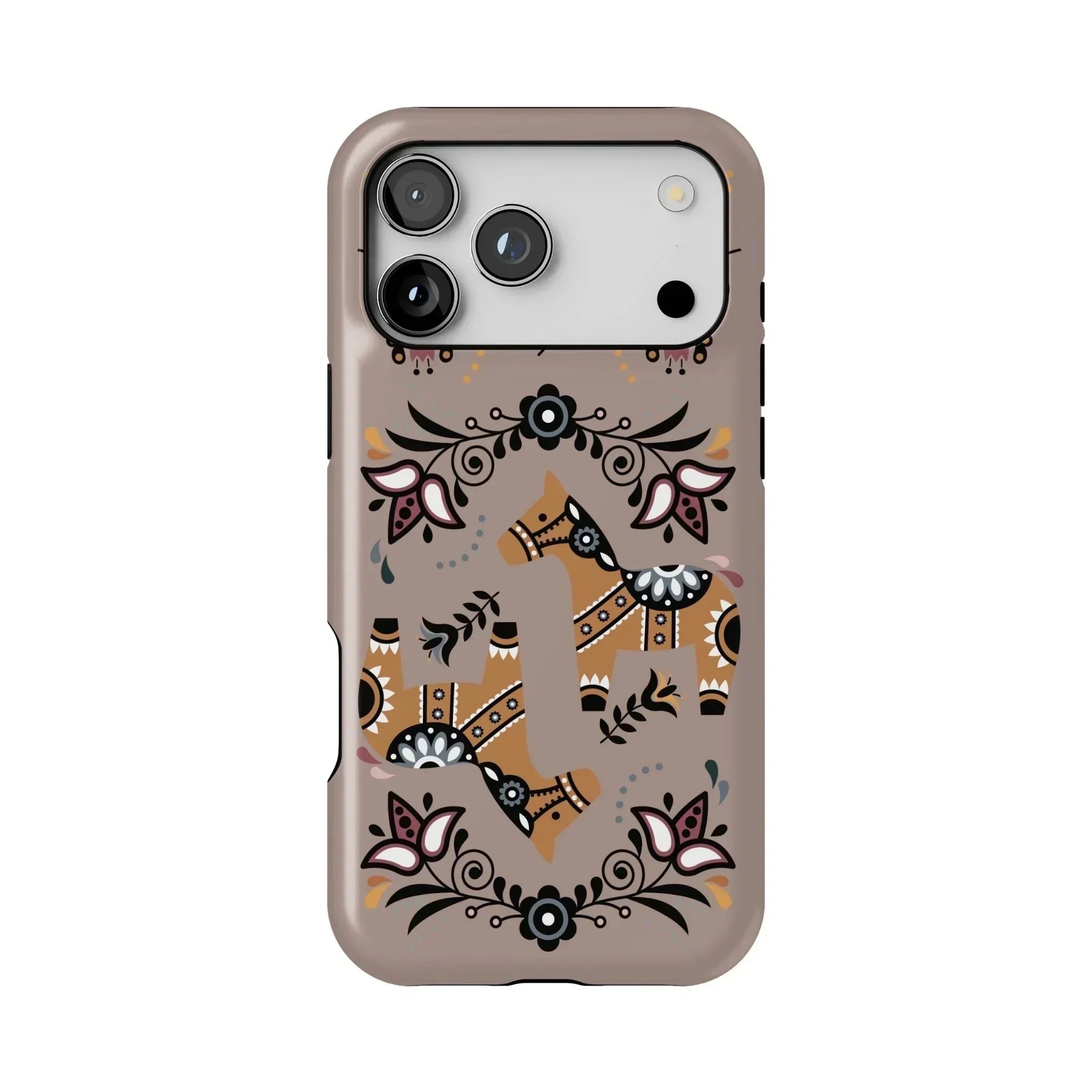 Swedish Dala Horse Tough MagSafe iPhone Case - The Global Wanderer