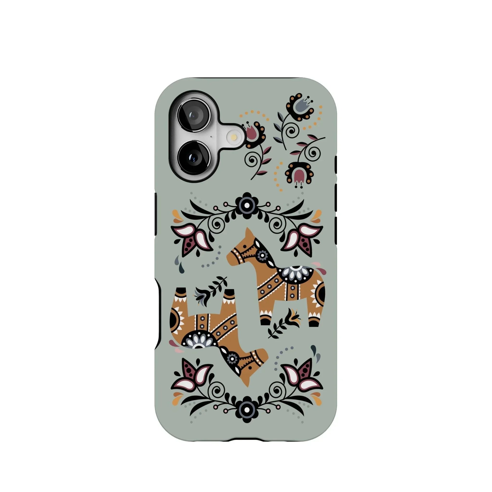 Swedish Dala Horse Tough MagSafe iPhone Case - The Global Wanderer