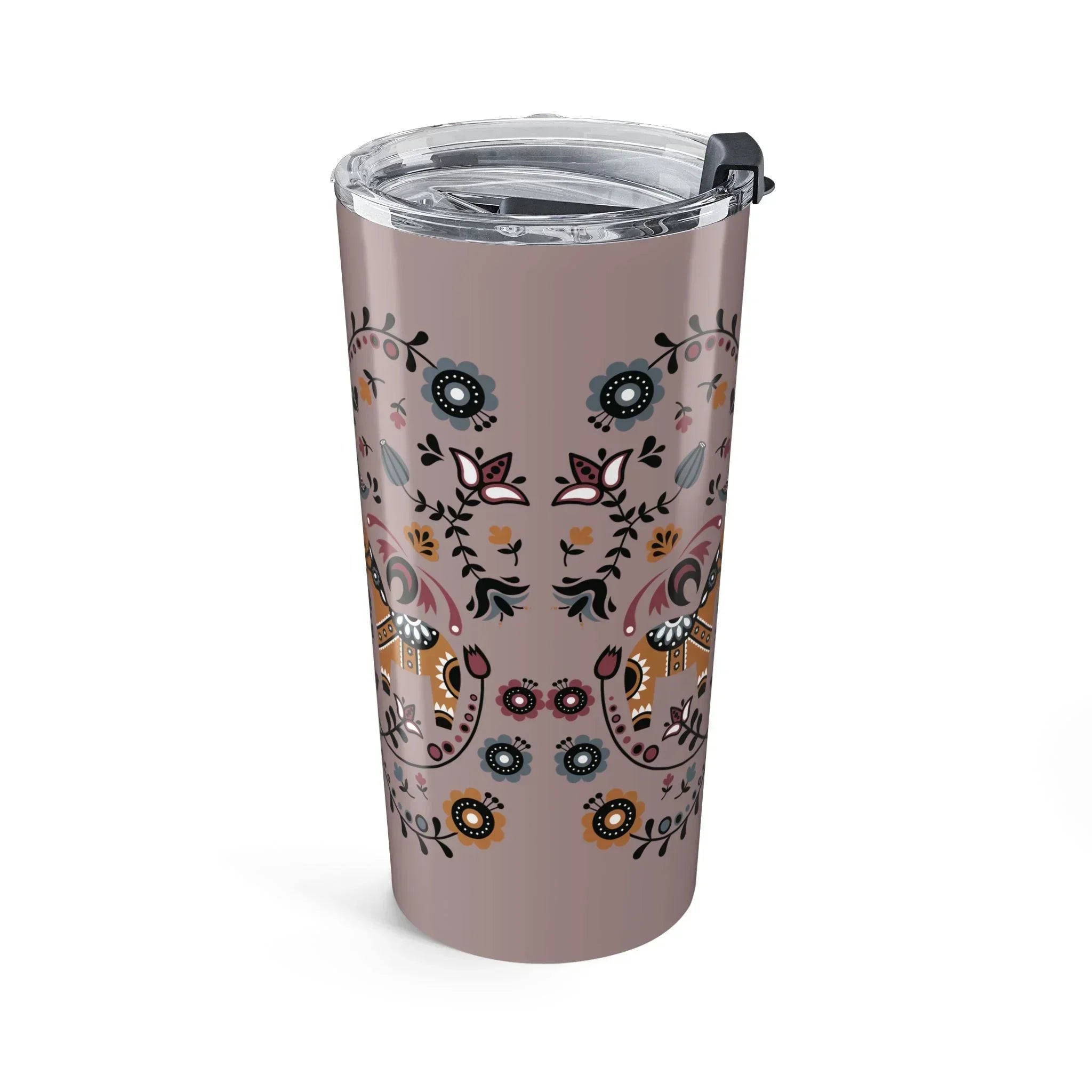 Swedish Dala Horse Tumbler - The Global Wanderer