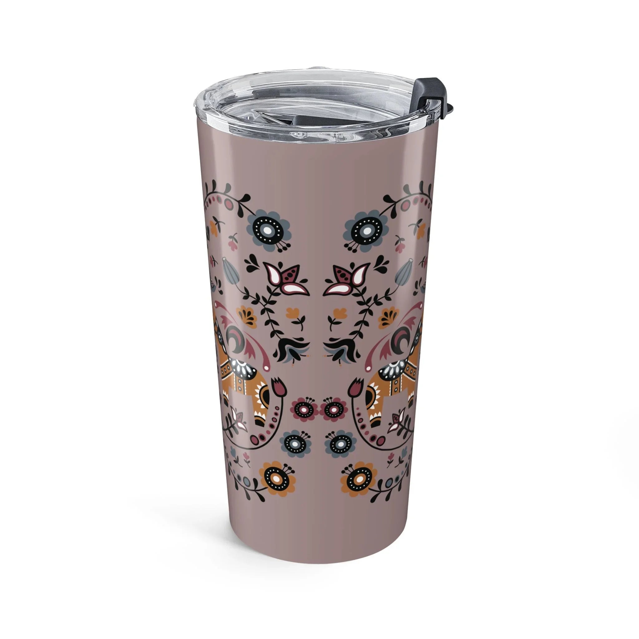 Swedish Dala Horse Tumbler - The Global Wanderer