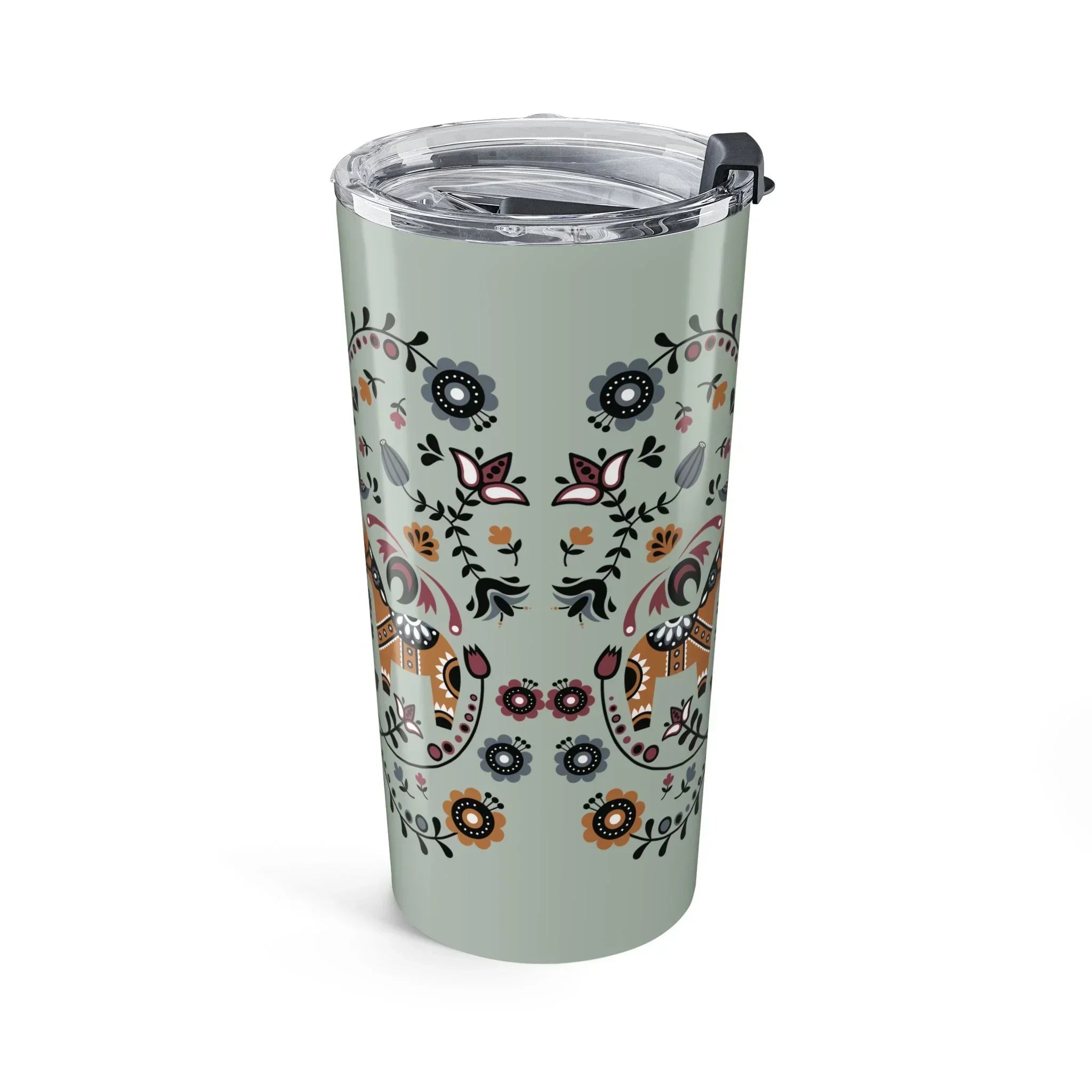 Swedish Dala Horse Tumbler - The Global Wanderer