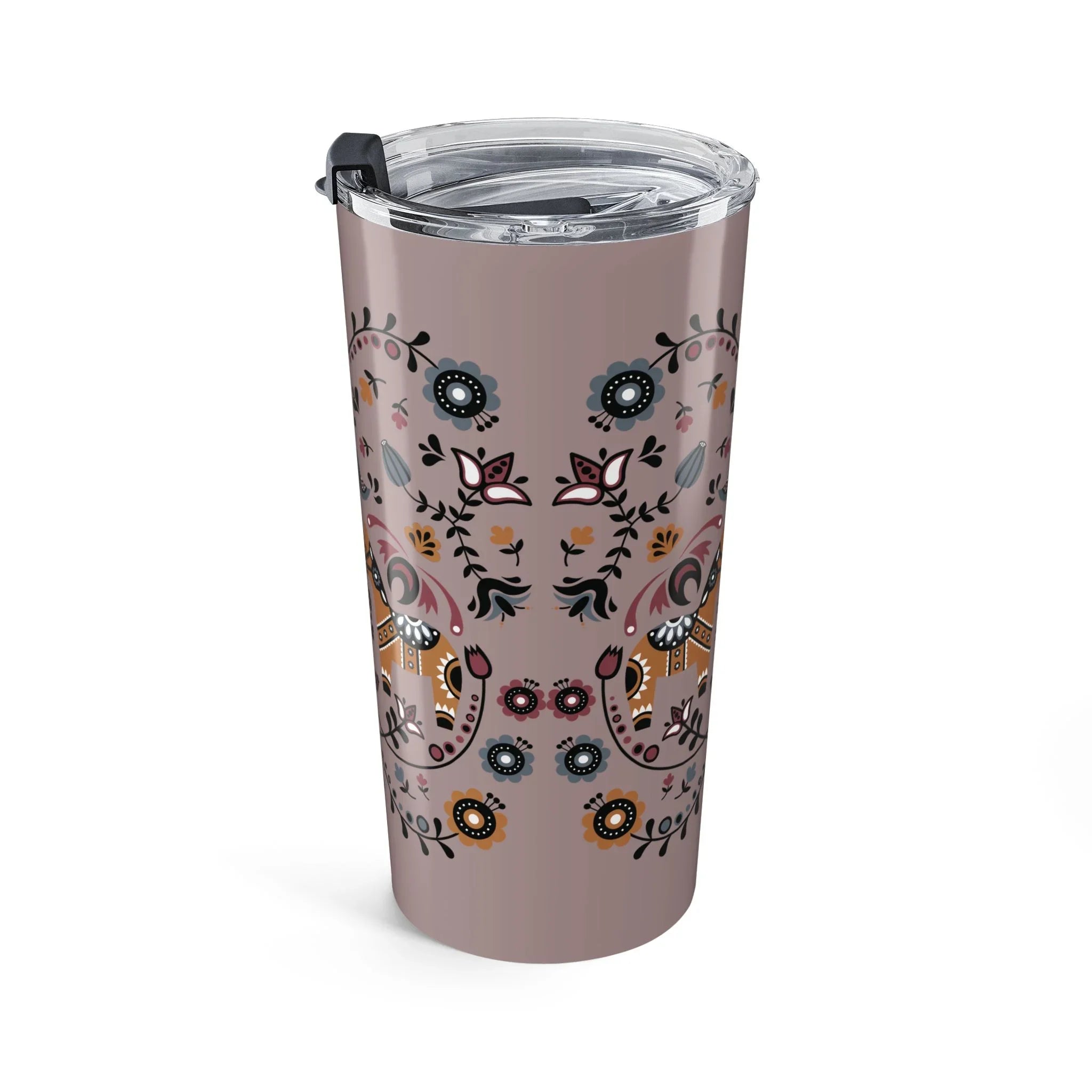 Swedish Dala Horse Tumbler - The Global Wanderer