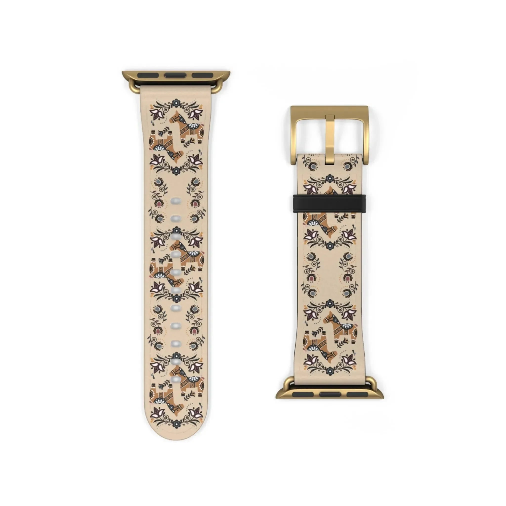Swedish Dala Horse Watch Band - The Global Wanderer