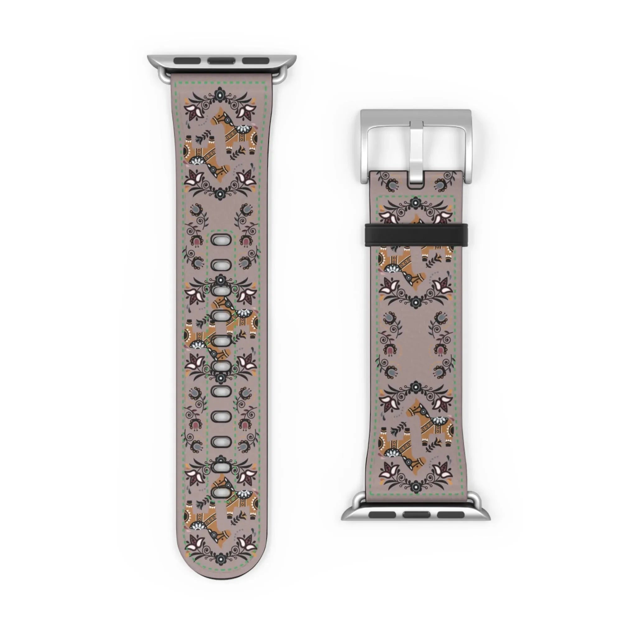 Swedish Dala Horse Watch Band - The Global Wanderer
