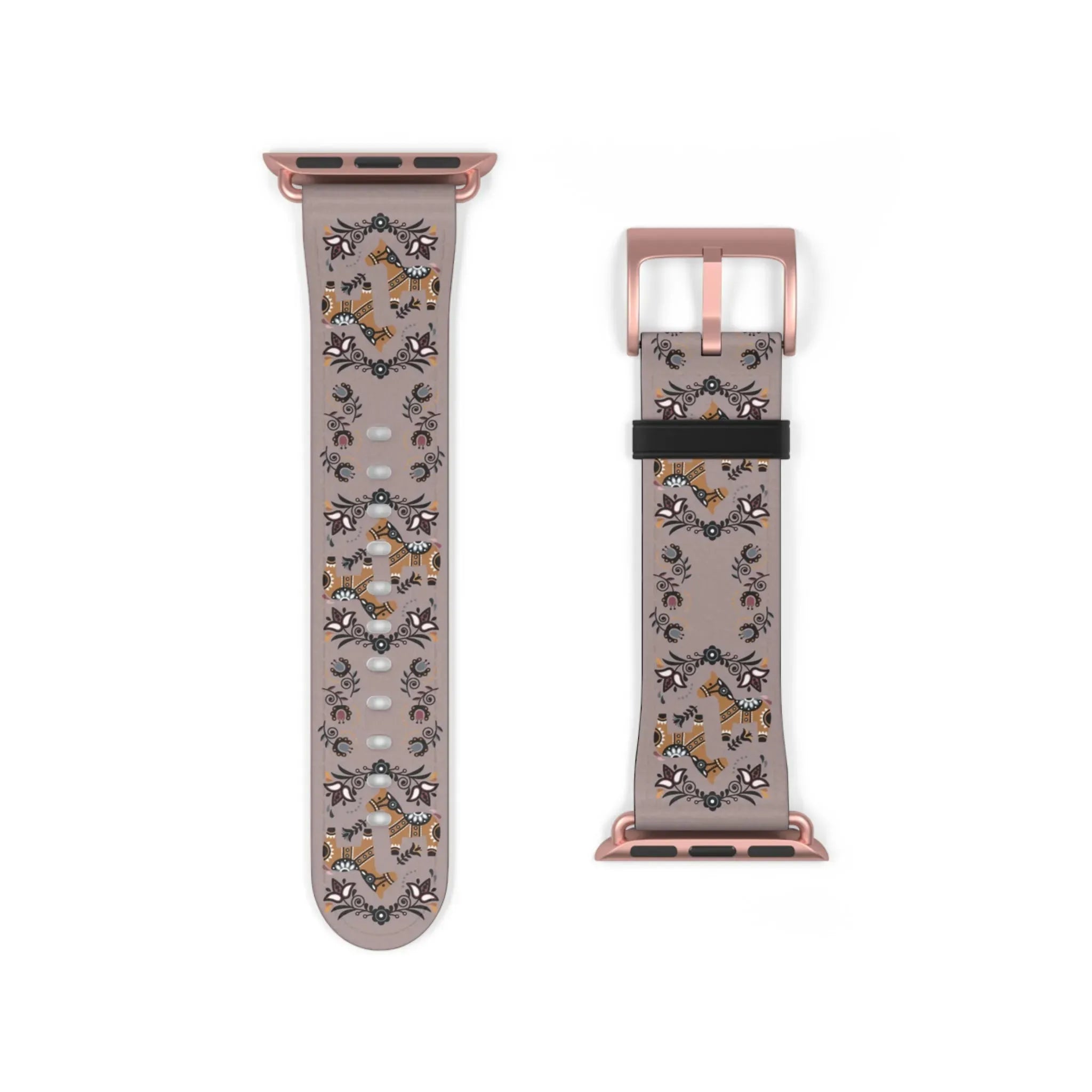 Swedish Dala Horse Watch Band - The Global Wanderer