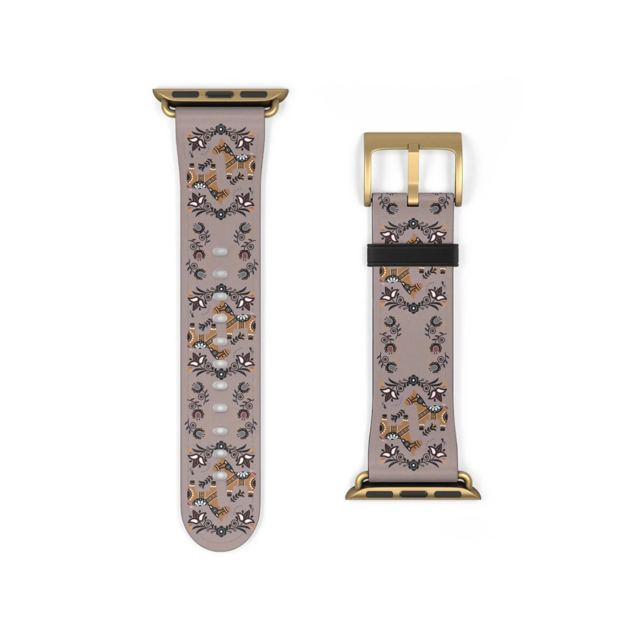 Swedish Dala Horse Watch Band - The Global Wanderer