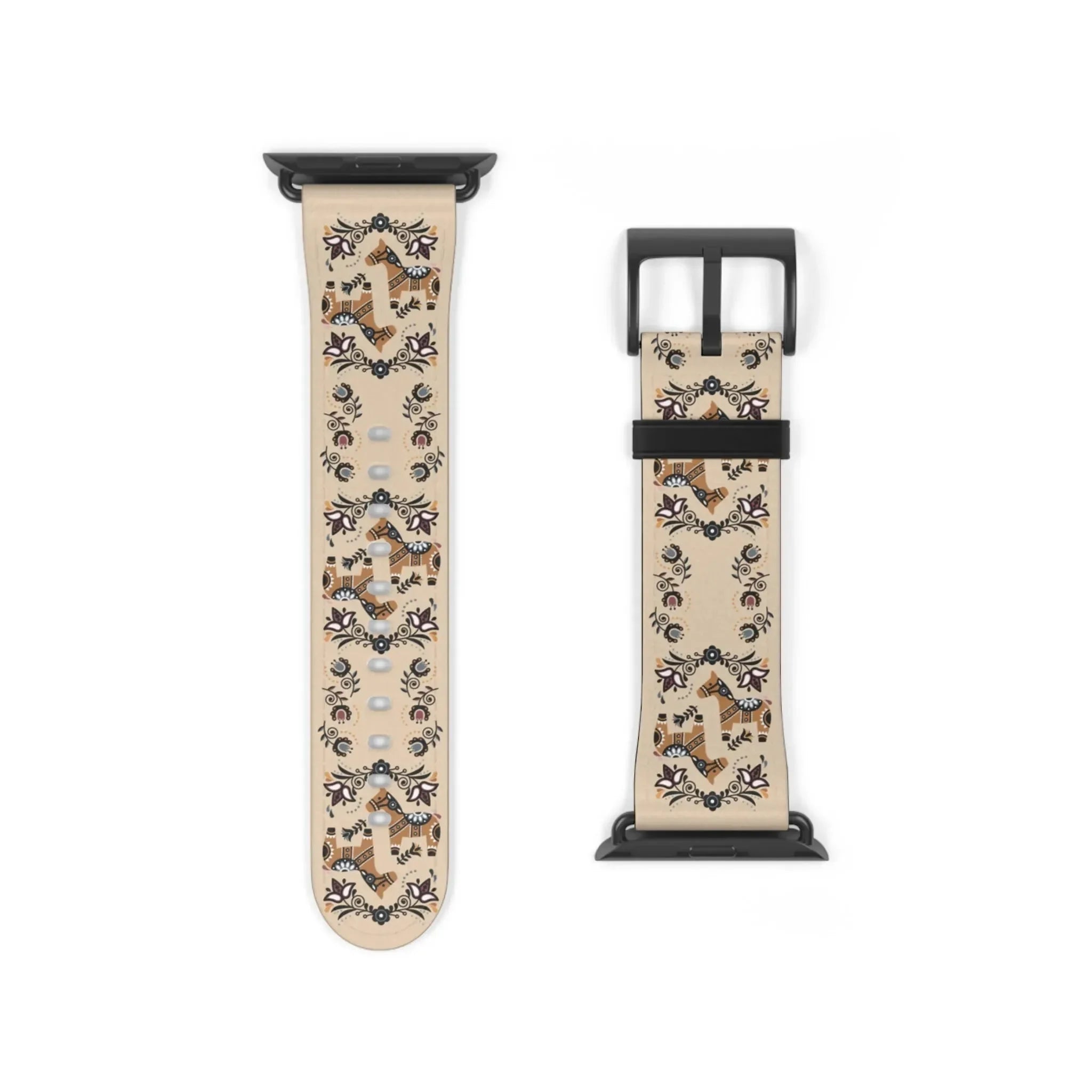 Swedish Dala Horse Watch Band - The Global Wanderer