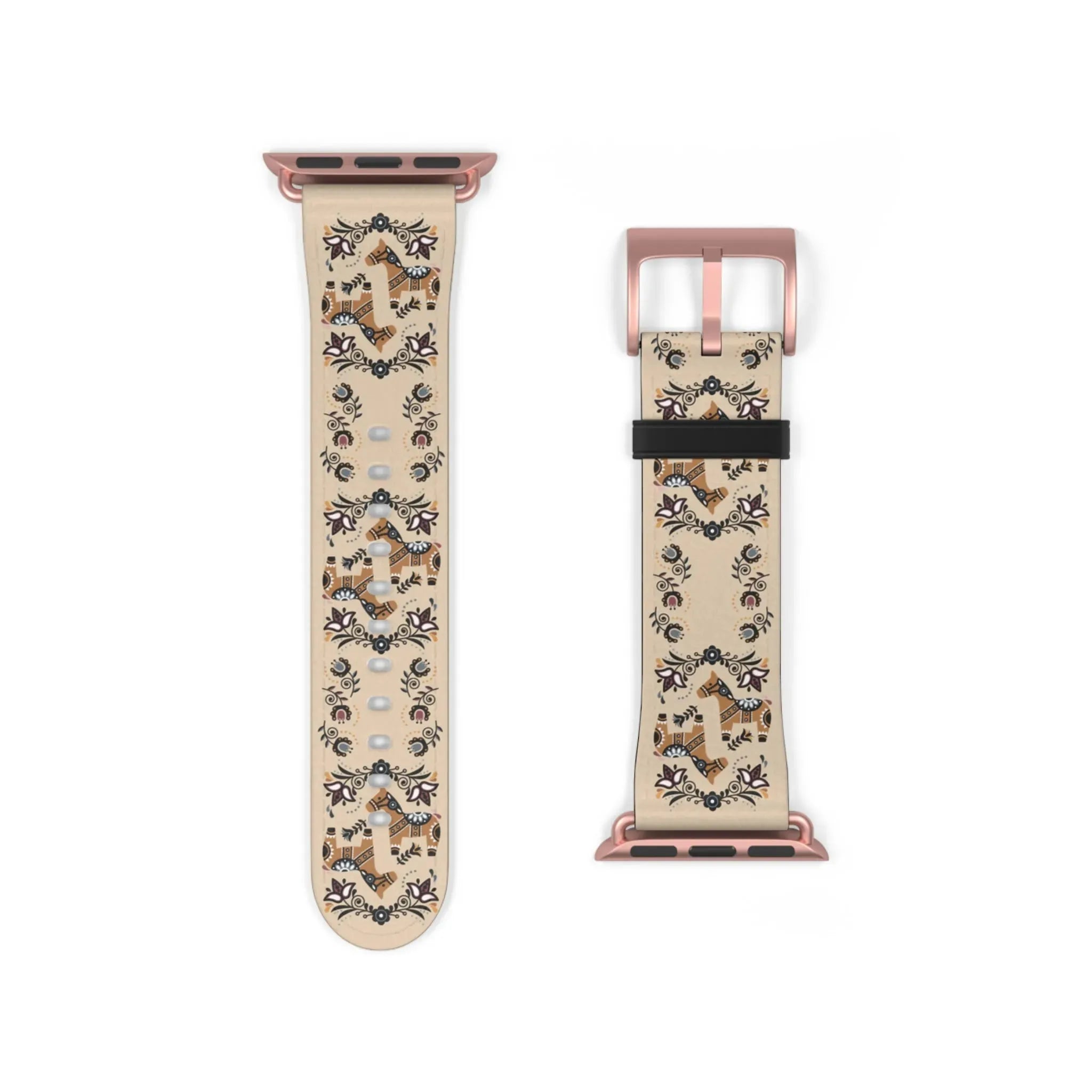 Swedish Dala Horse Watch Band - The Global Wanderer