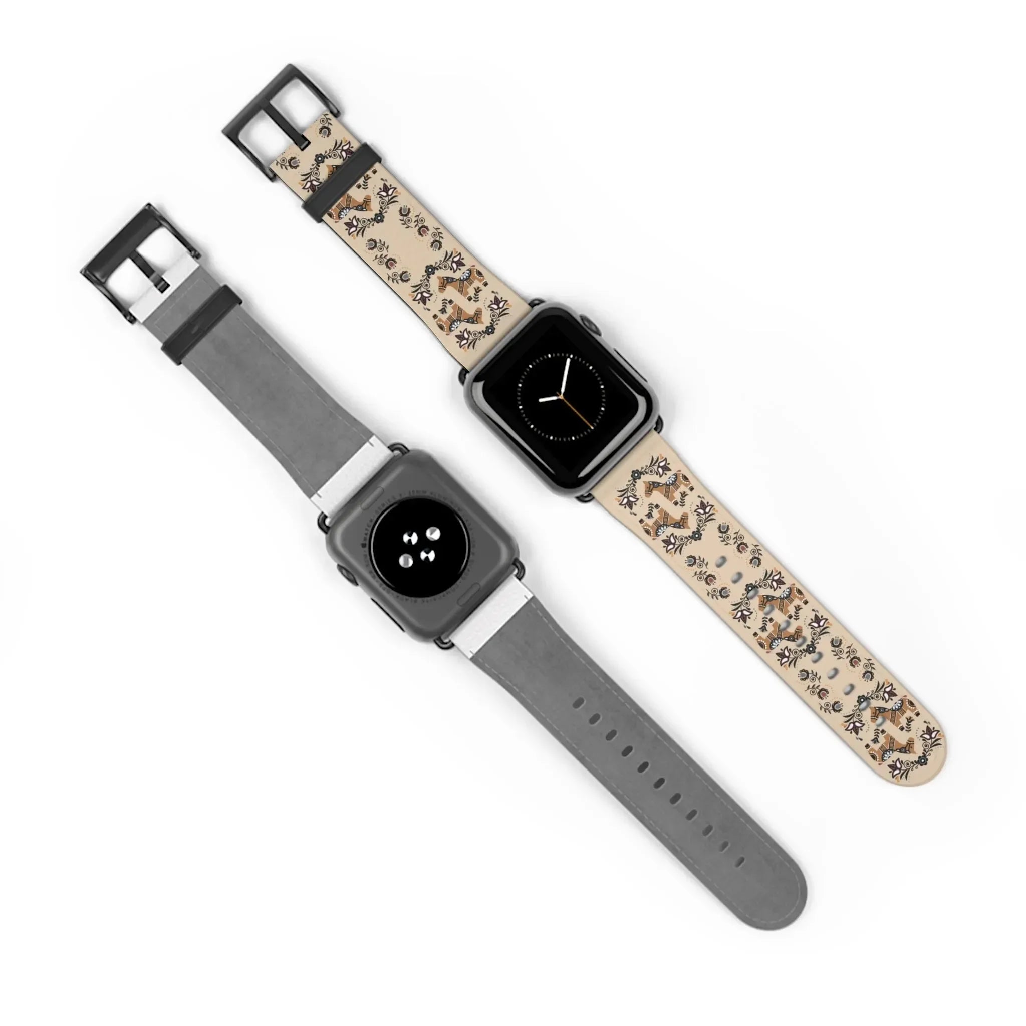 Swedish Dala Horse Watch Band - The Global Wanderer