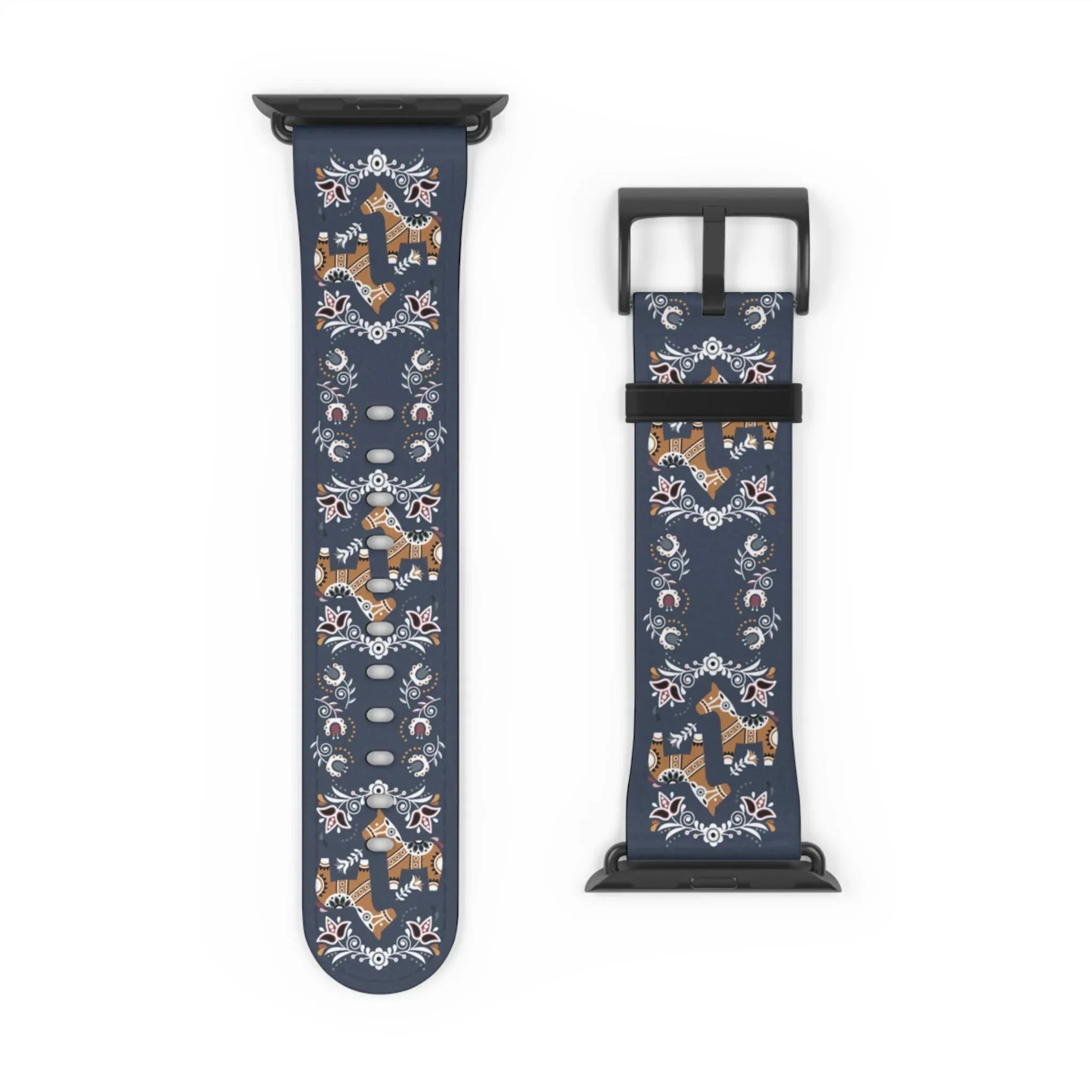 Swedish Dala Horse Watch Band - The Global Wanderer