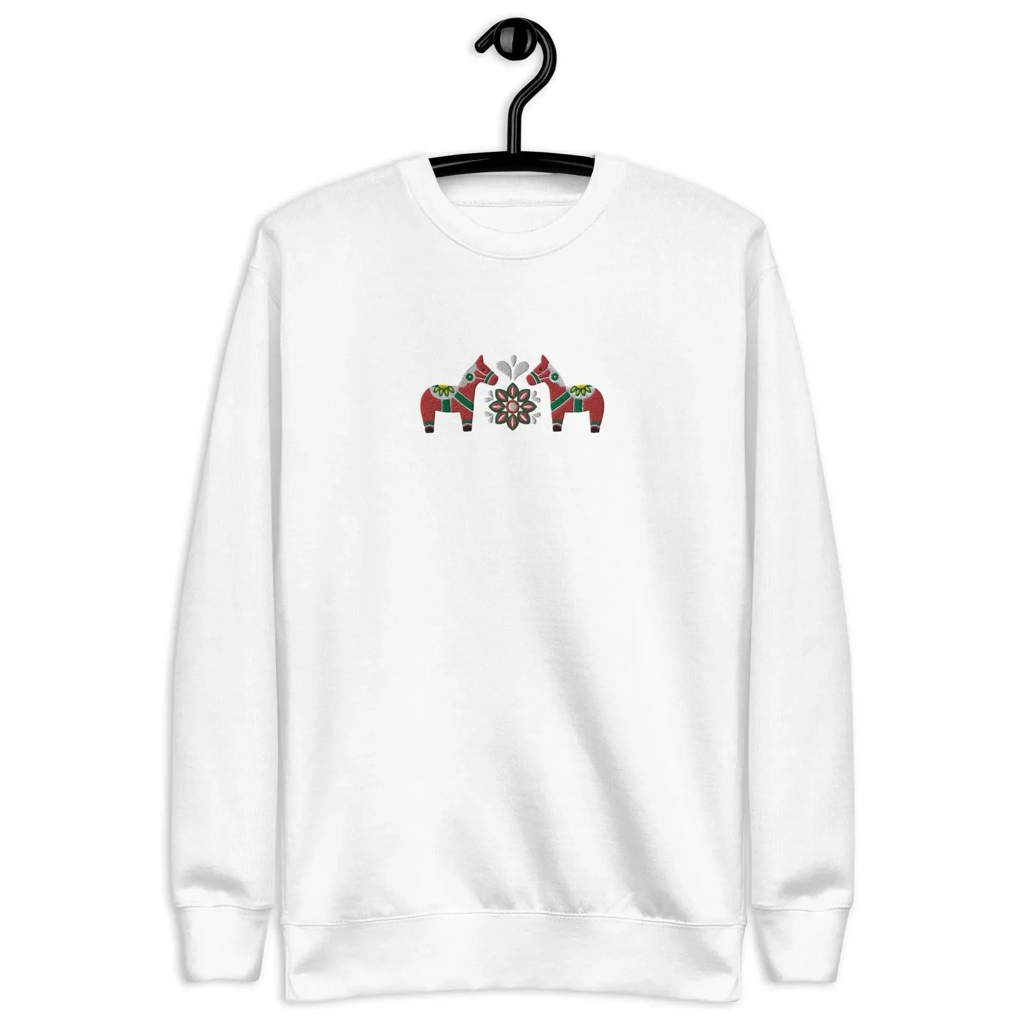 Swedish Red Dala Horse Sweatshirt - Embroidered - The Global Wanderer