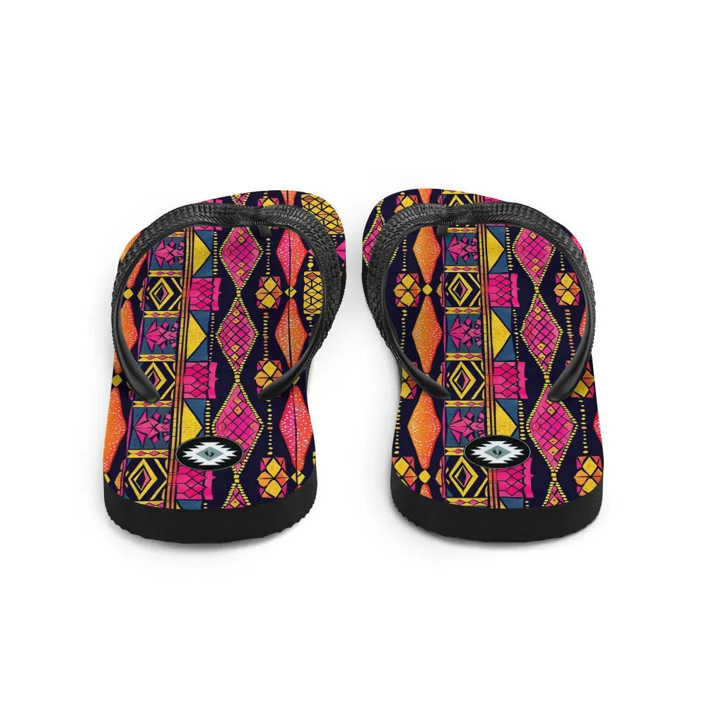 Ghanaian Kente Cloth Flip Flops - The Global Wanderer
