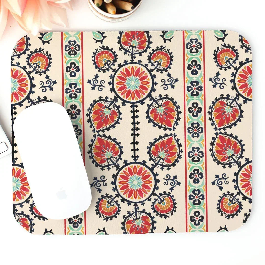 Tashkent Suzani Mouse Pad - The Global Wanderer