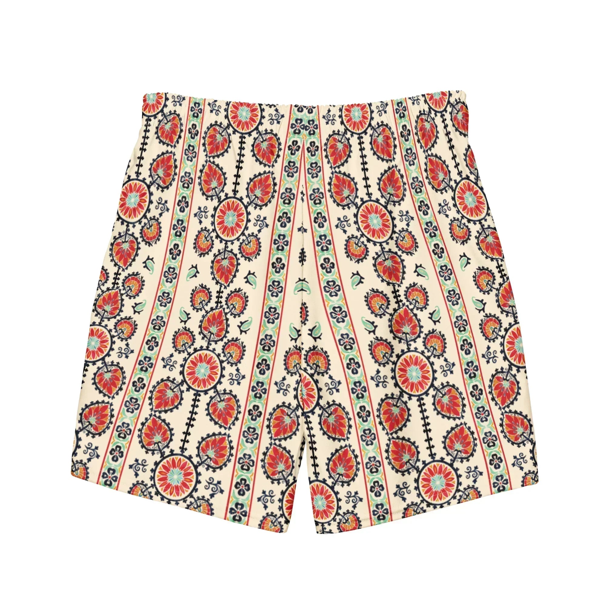 Tashkent Suzani Recycled Swim Trunks - The Global Wanderer