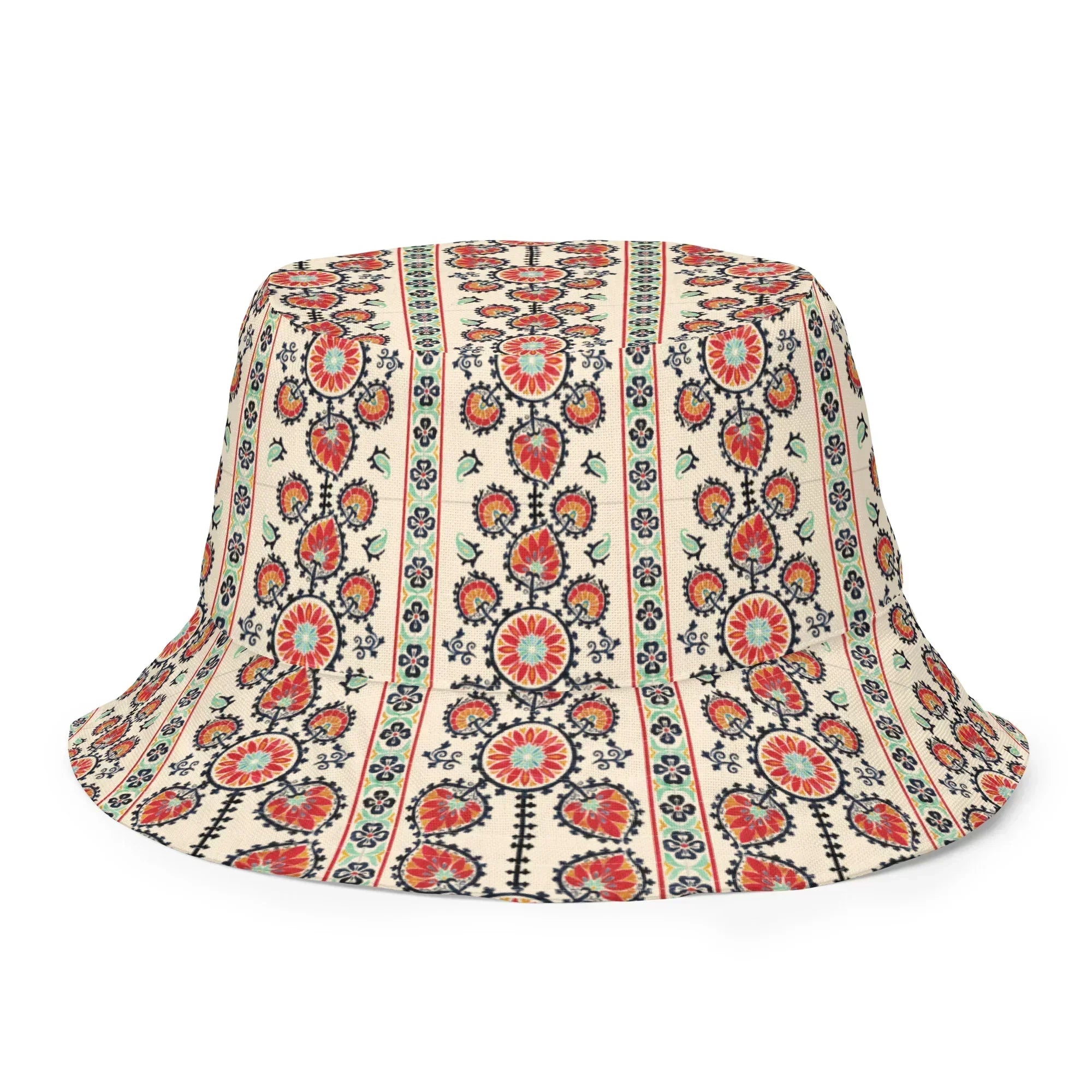 Tashkent Suzani Reversible Bucket Hat - The Global Wanderer