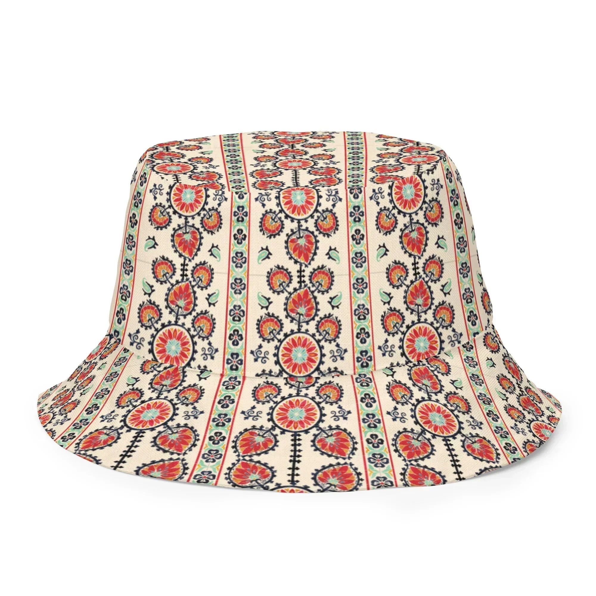 Tashkent Suzani Reversible Bucket Hat - The Global Wanderer