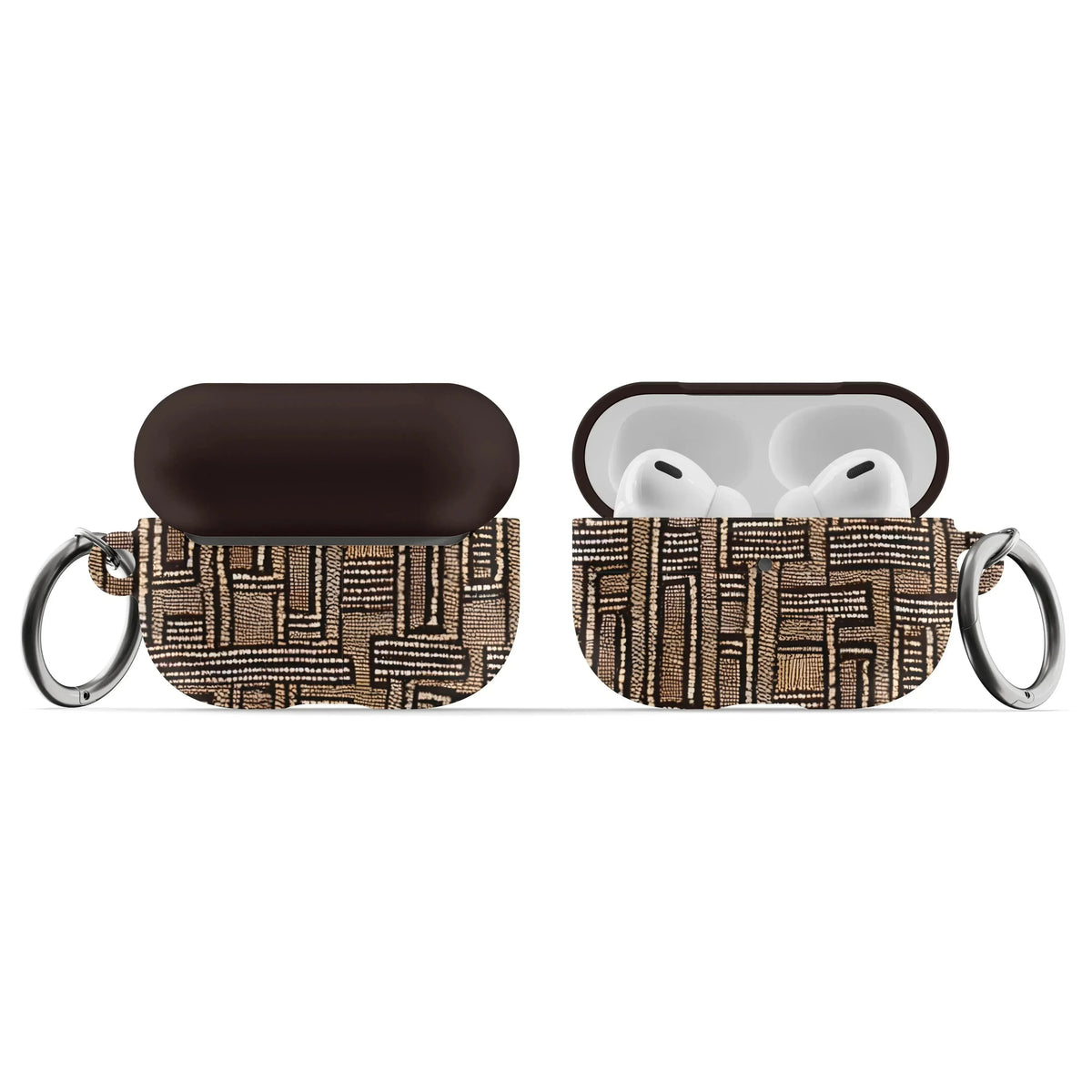 Terra Stripes Mud Cloth AirPods Pro Case - The Global Wanderer