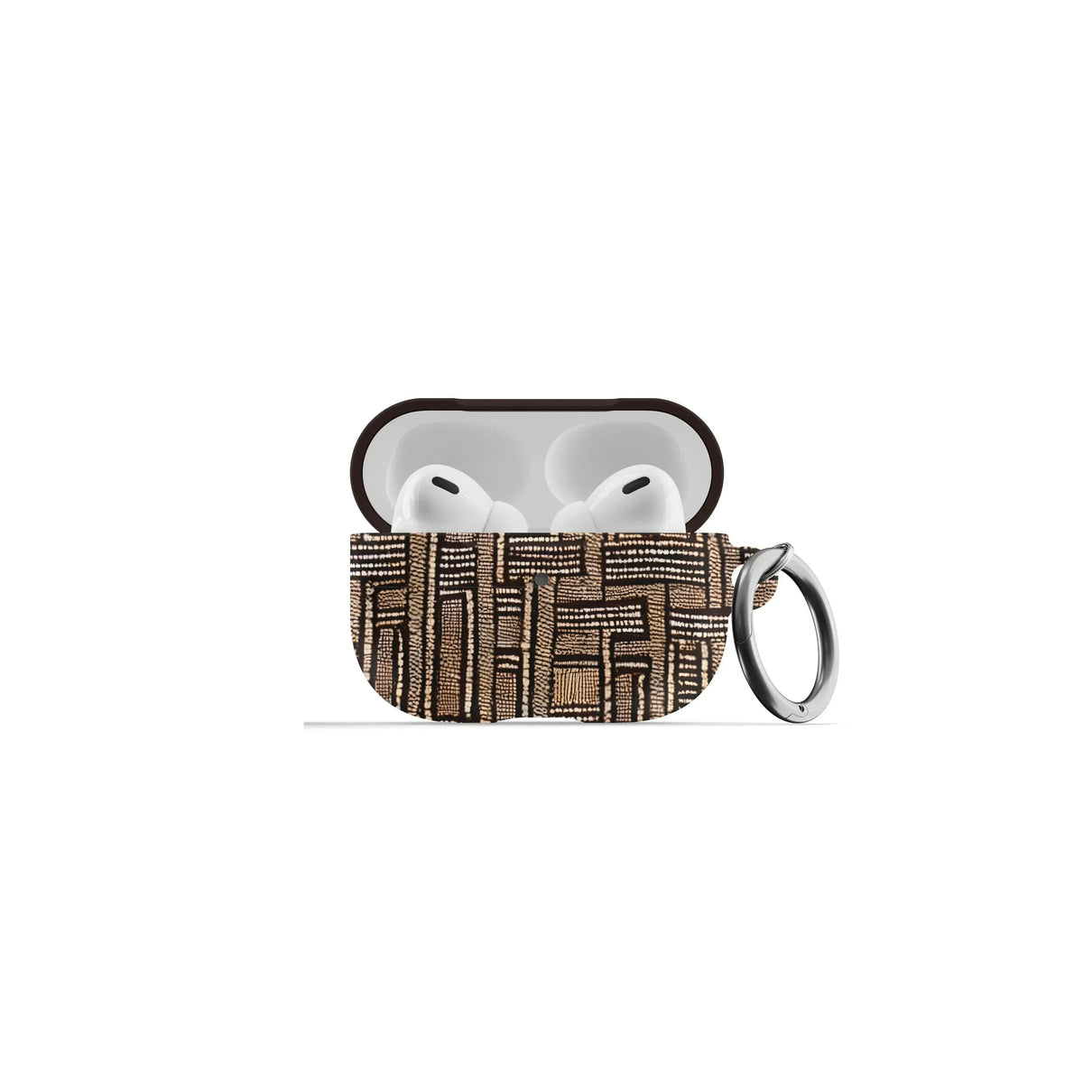 Terra Stripes Mud Cloth AirPods Pro Case - The Global Wanderer