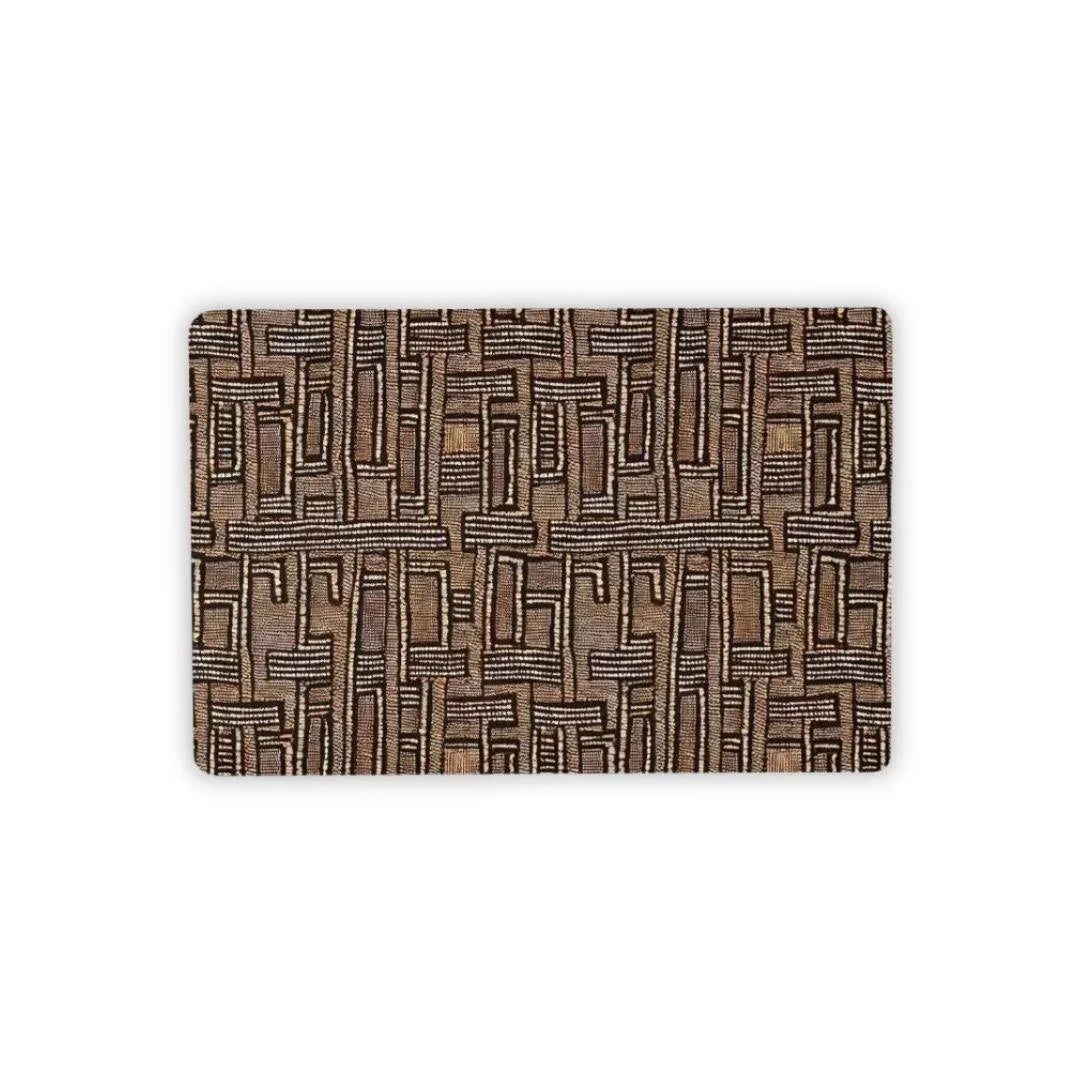 Terra Stripes Mud Cloth Desk Mat - The Global Wanderer