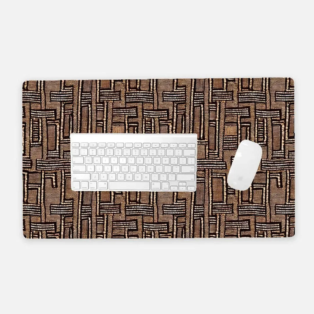 Malian Mud Cloth Print Desk Mat - The Global Wanderer