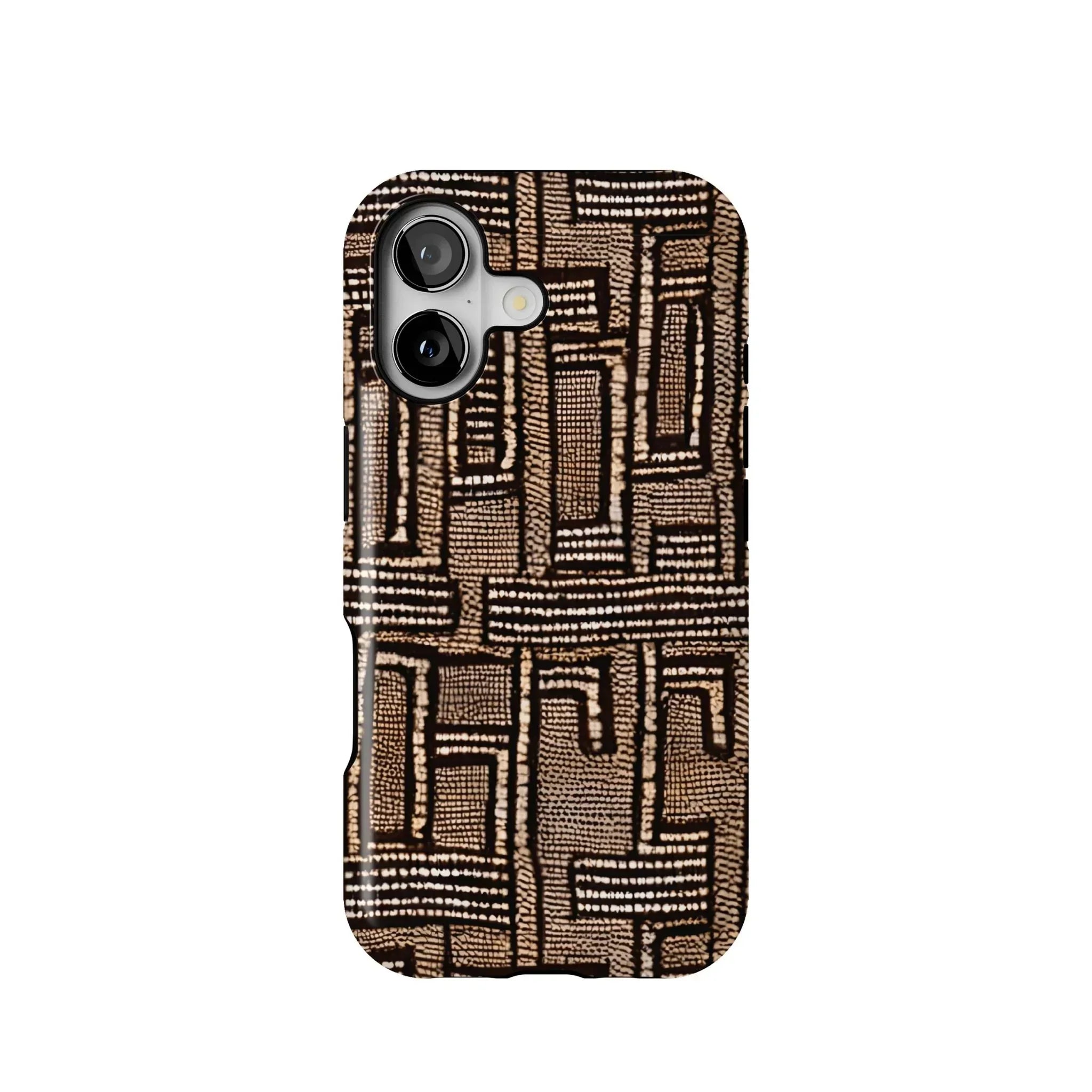 Terra Stripes Mud Cloth Tough MagSafe iPhone Case - The Global Wanderer