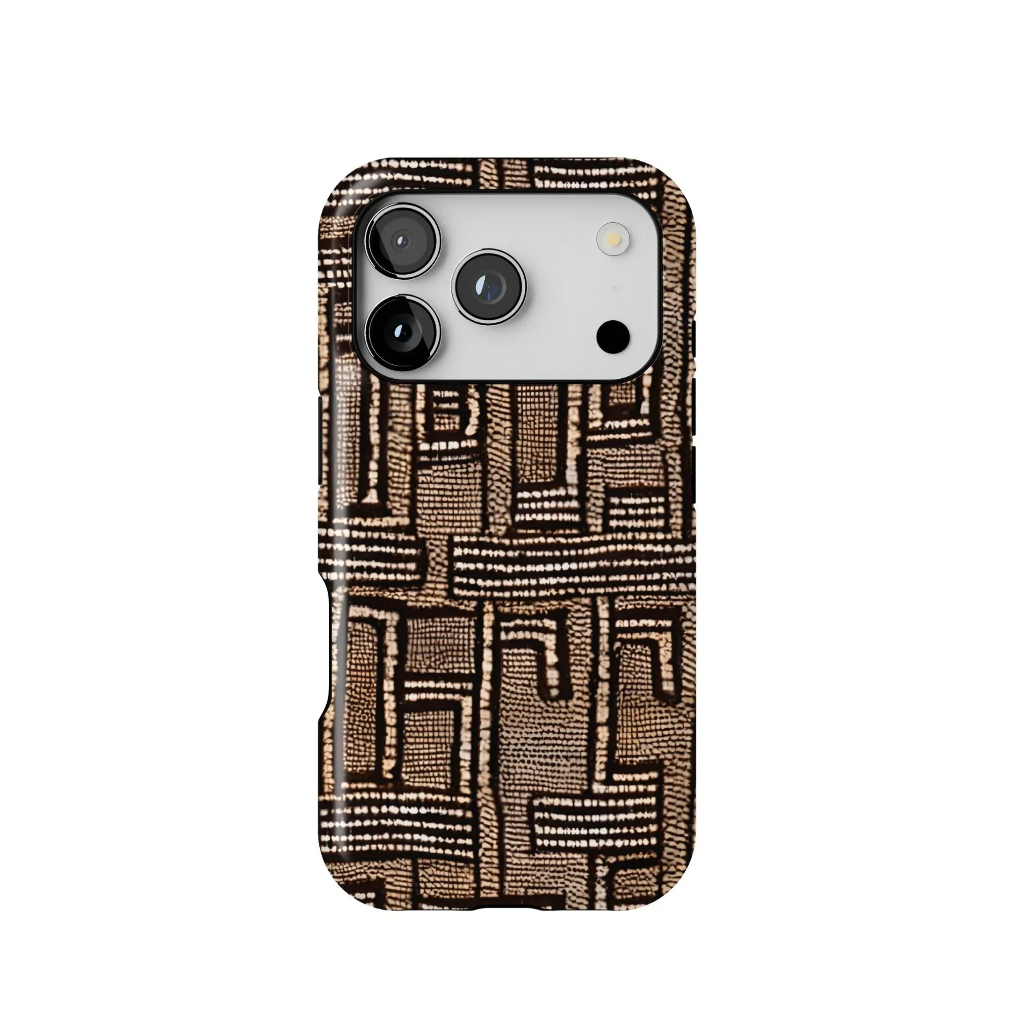 Terra Stripes Mud Cloth Tough MagSafe iPhone Case - The Global Wanderer