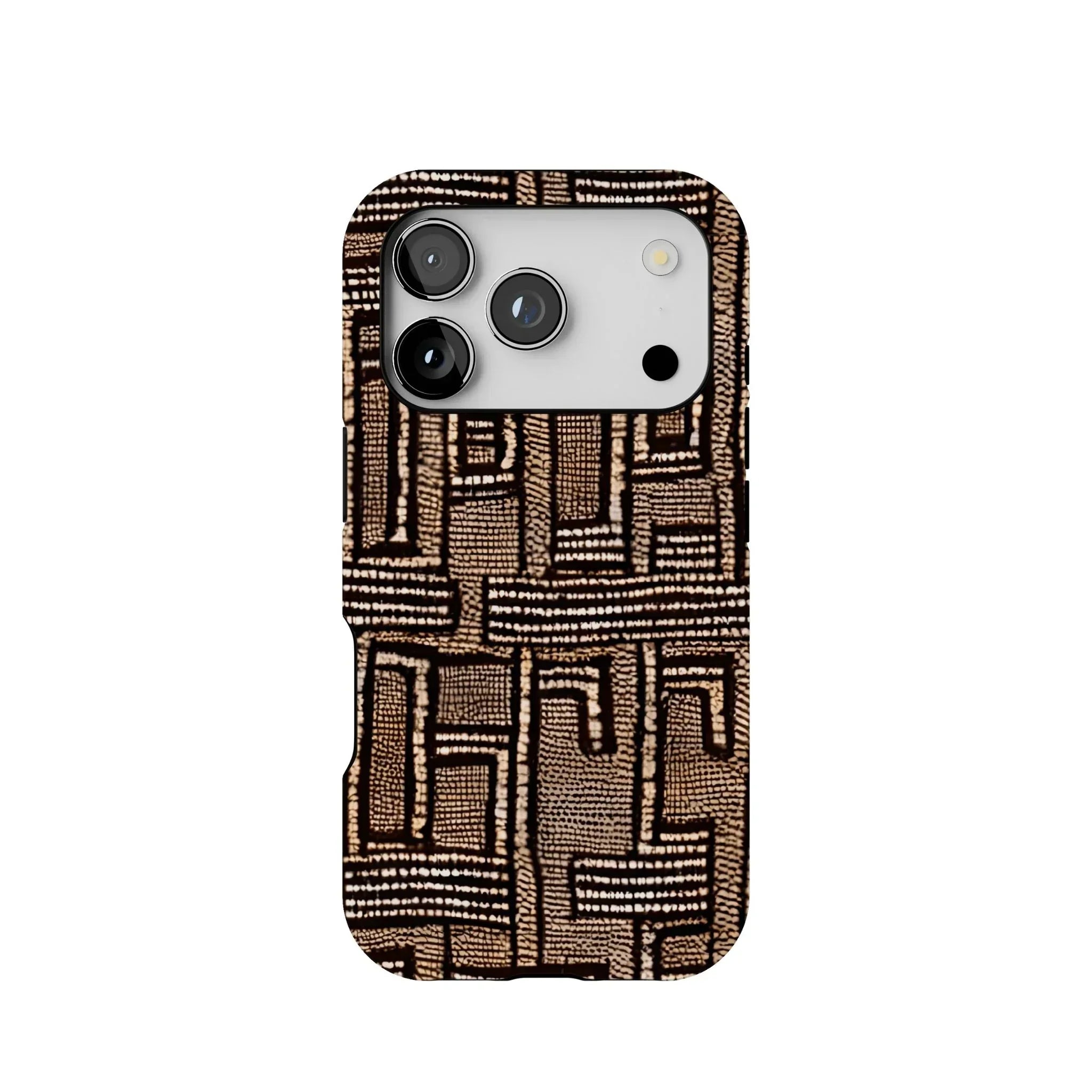 Terra Stripes Mud Cloth Tough MagSafe iPhone Case - The Global Wanderer