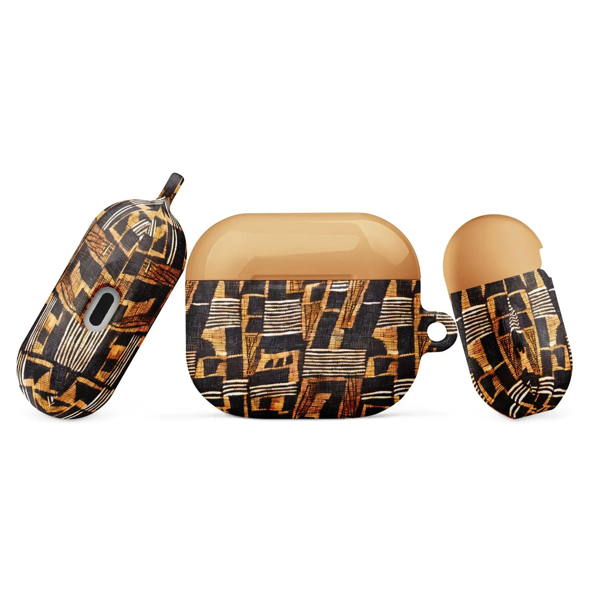 Timbuktu Gold Mud Cloth AirPods 3 Case - The Global Wanderer