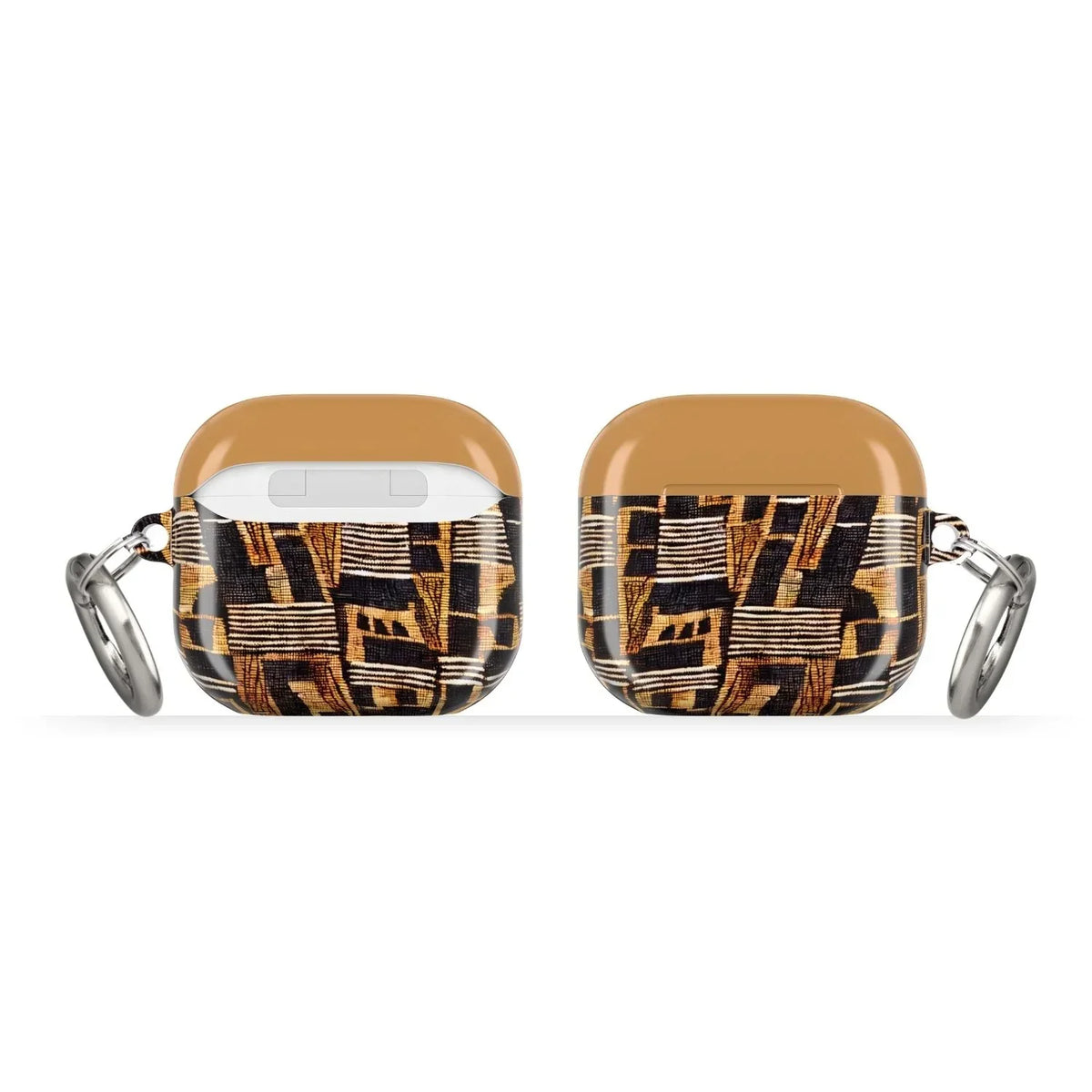 Timbuktu Gold Mud Cloth AirPods 4 Case - The Global Wanderer