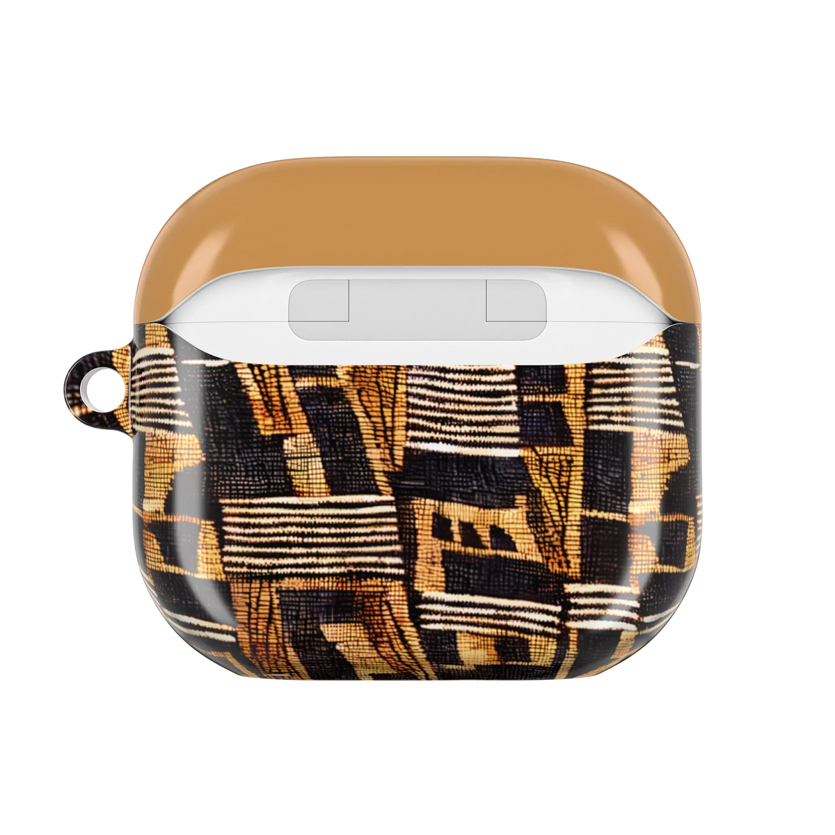 Timbuktu Gold Mud Cloth AirPods 4 Case - The Global Wanderer