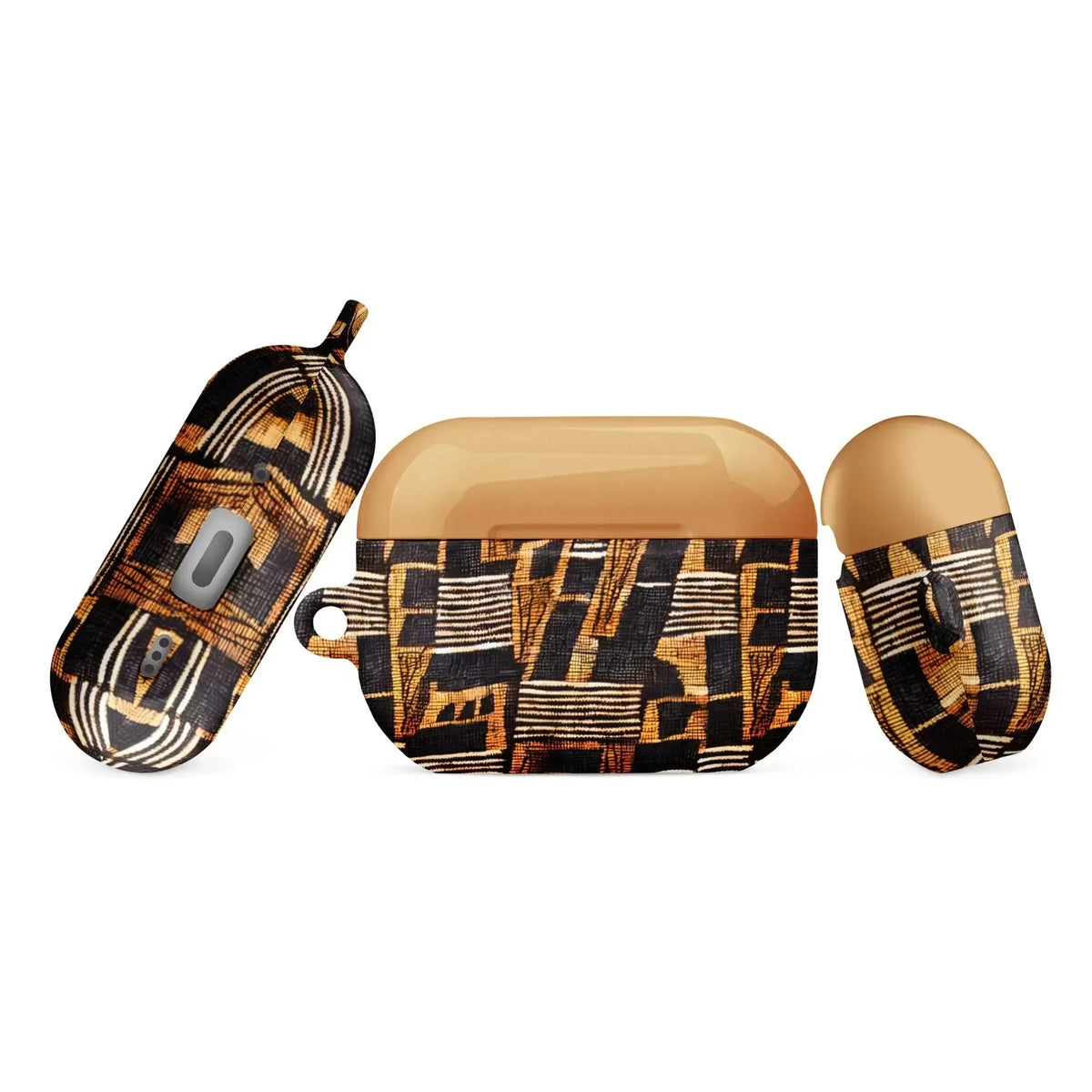 Timbuktu Gold Mud Cloth AirPods Pro 2 Case - The Global Wanderer