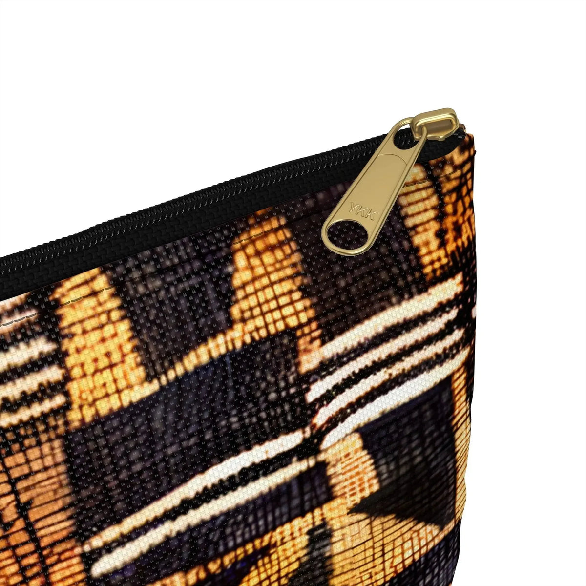 Timbuktu Gold Mud Cloth Flat Pouch - The Global Wanderer