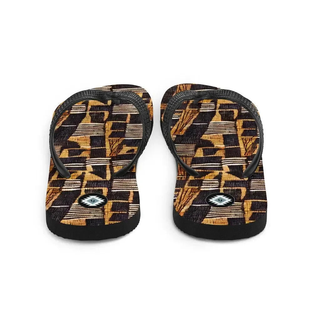 Malian Mud Cloth Flip Flops - The Global Wanderer