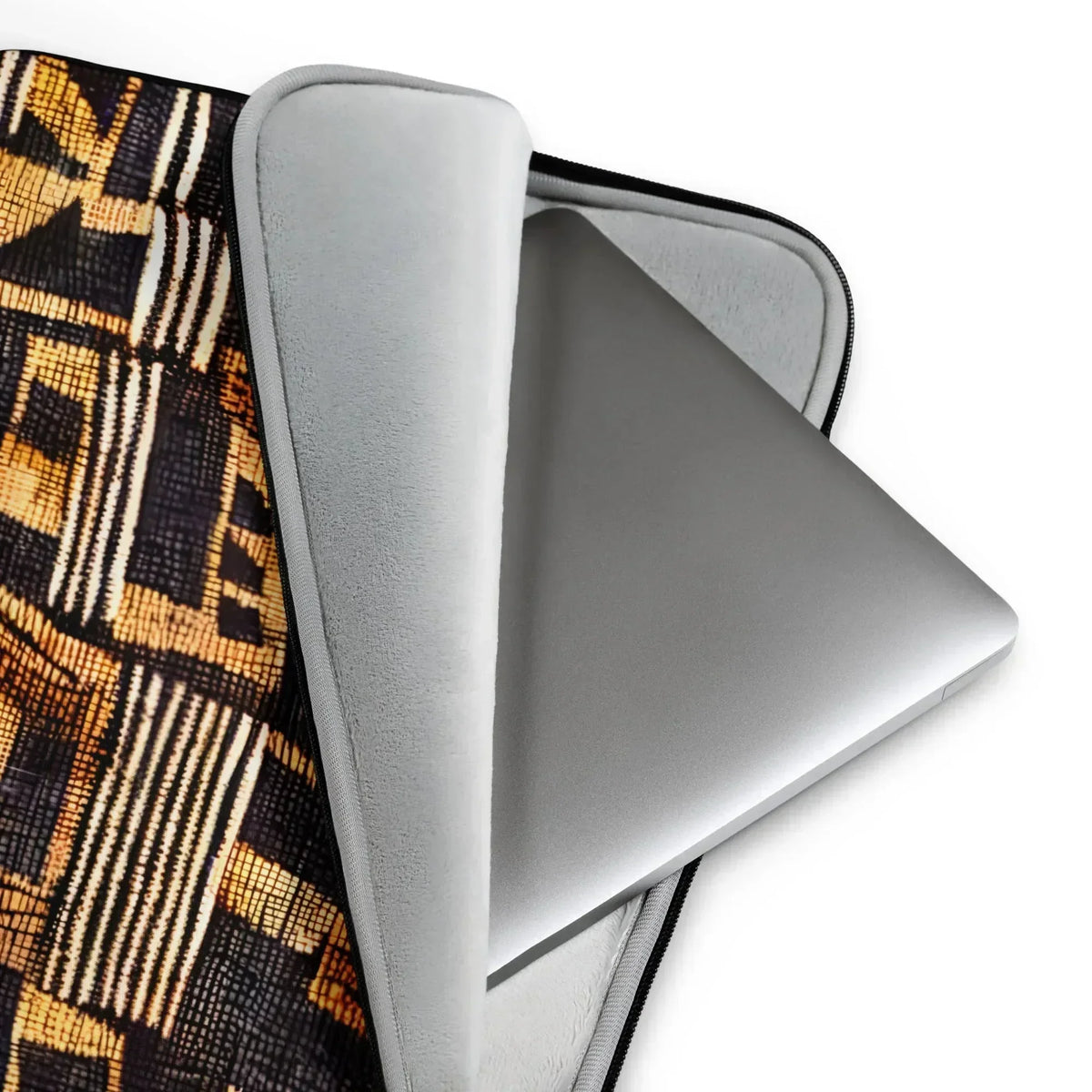 Timbuktu Gold Mud Cloth Laptop Case - The Global Wanderer