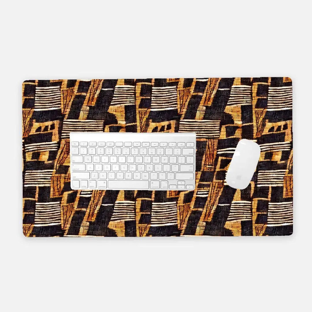 Malian Mud Cloth Print Desk Mat - The Global Wanderer
