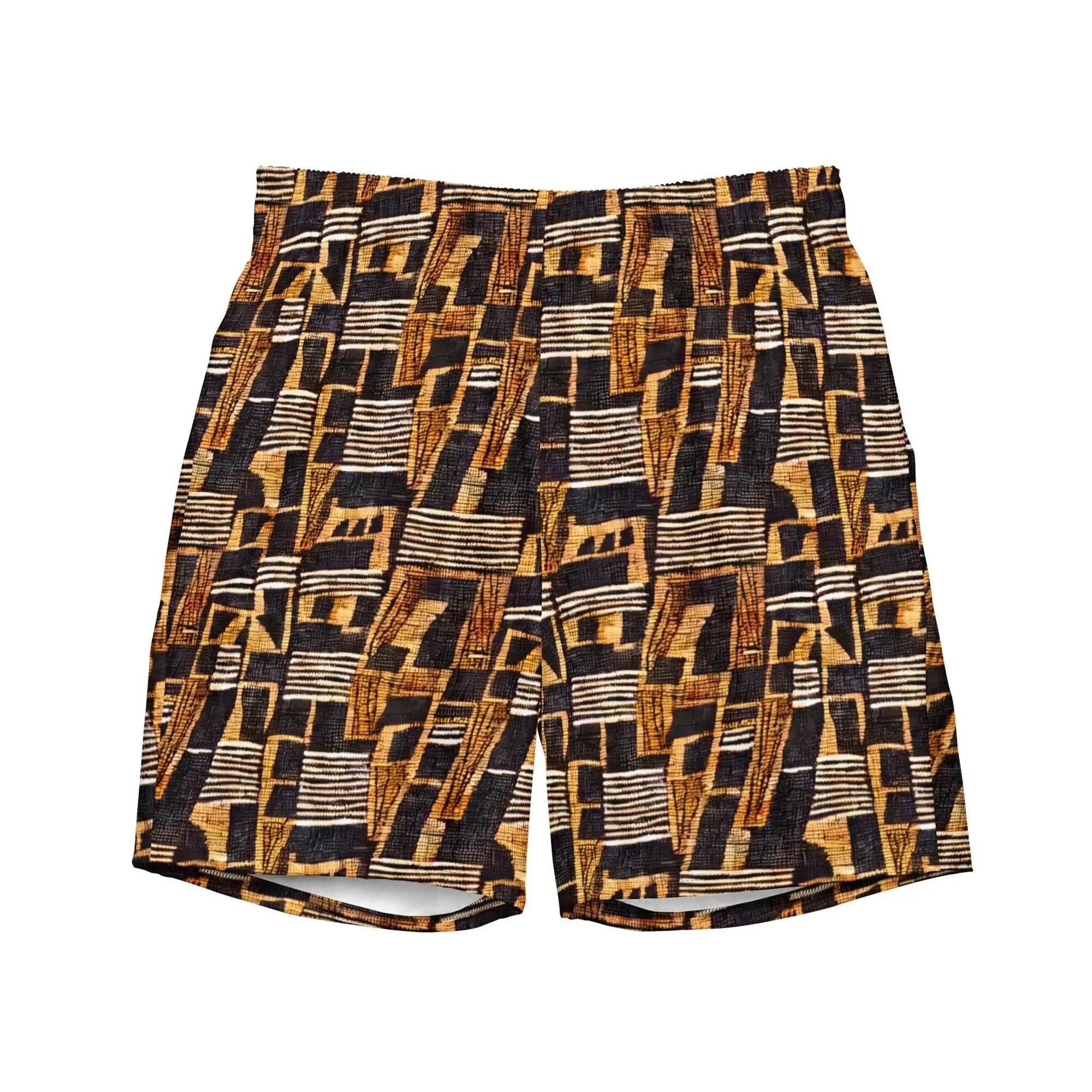 Malian Mud Cloth Recycled Men's Swim Trunks - The Global Wanderer