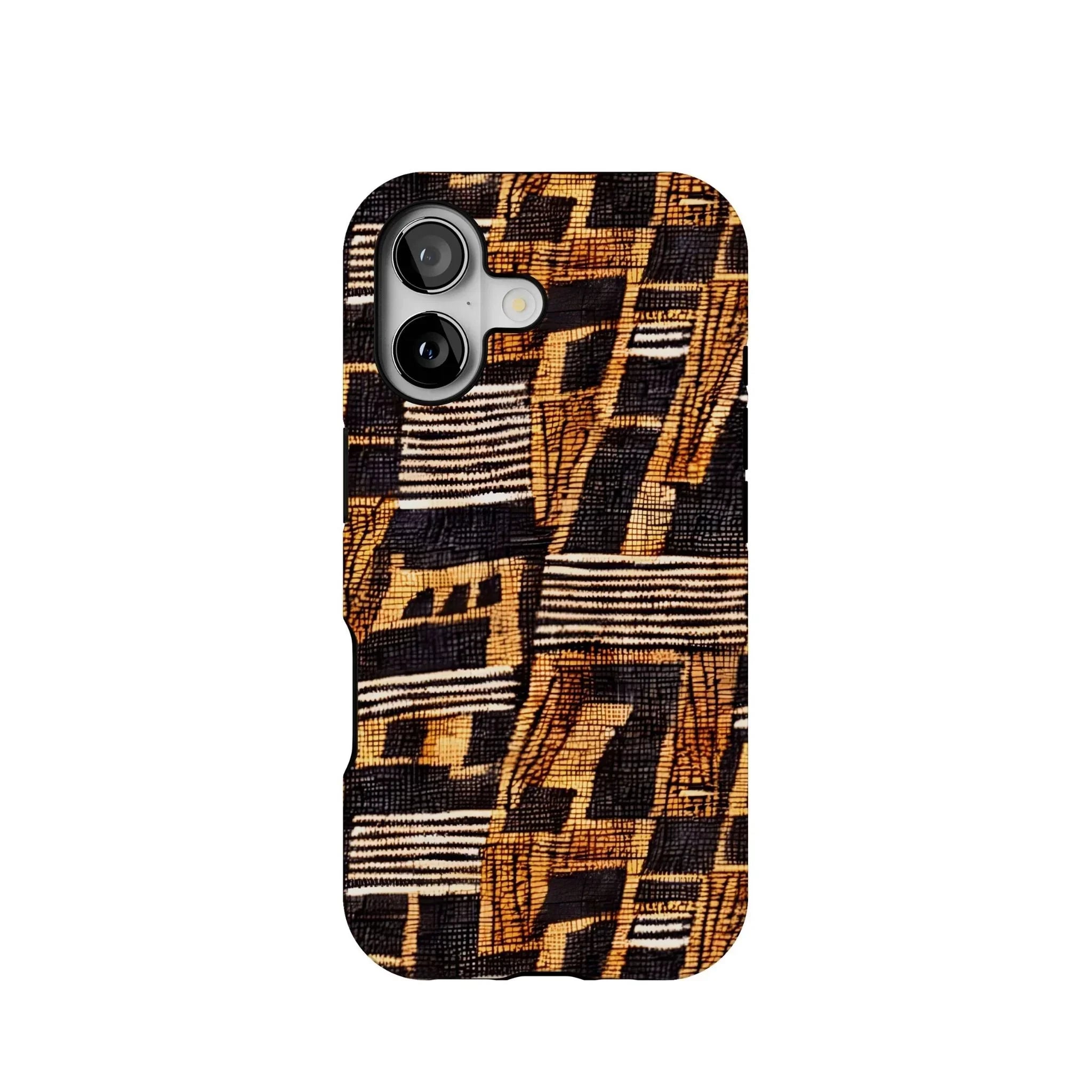 Timbuktu Gold Mud Cloth Tough MagSafe iPhone Case - The Global Wanderer