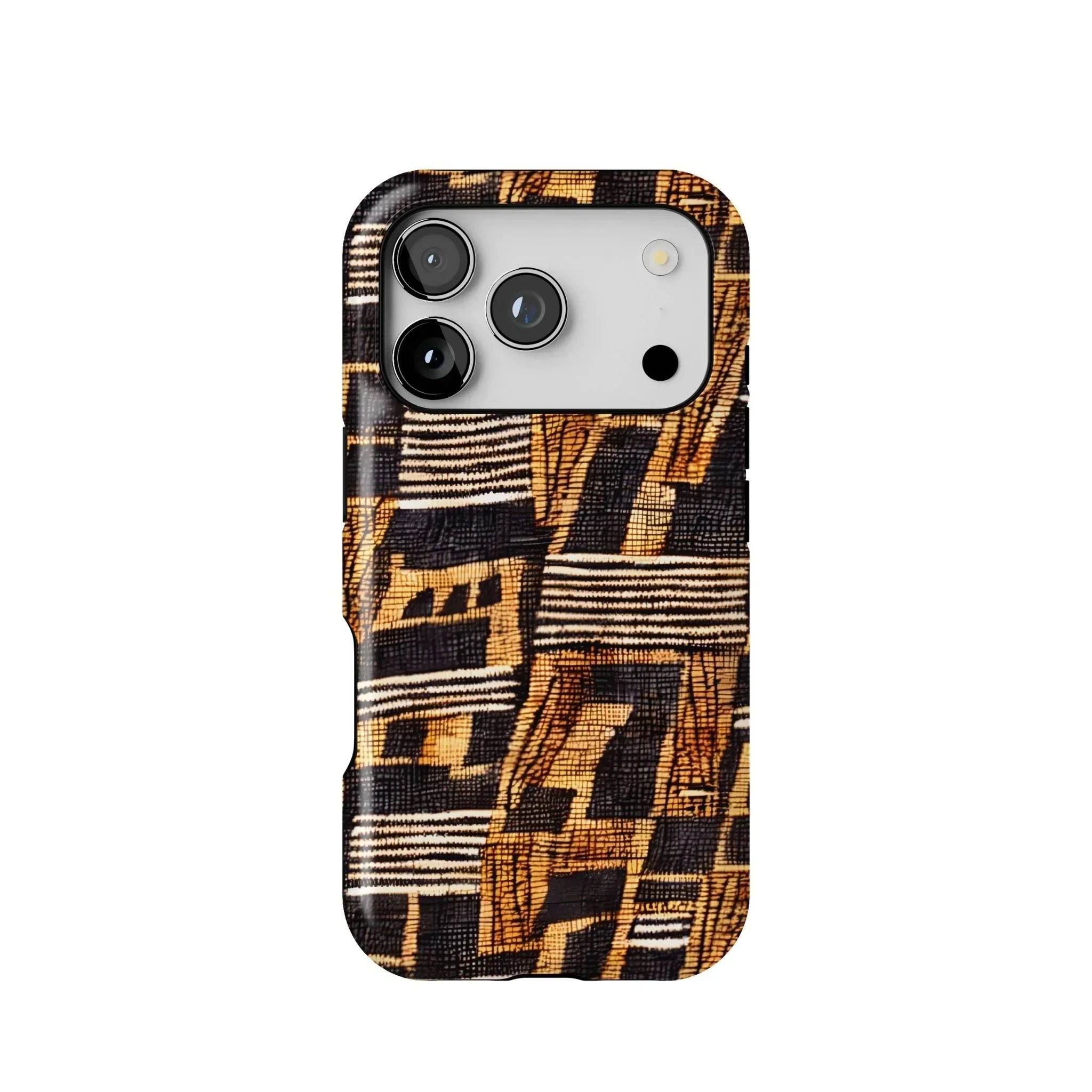 Timbuktu Gold Mud Cloth Tough MagSafe iPhone Case - The Global Wanderer